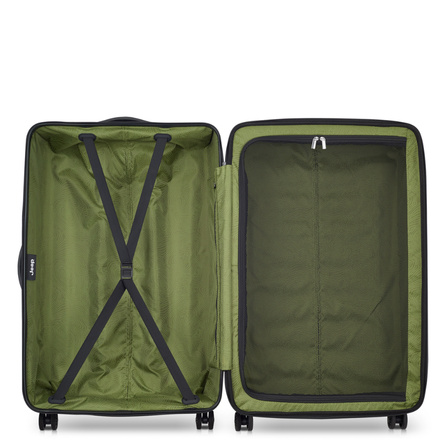 JH004C | 32-Inch Expandable Check-In Suitcase, Black