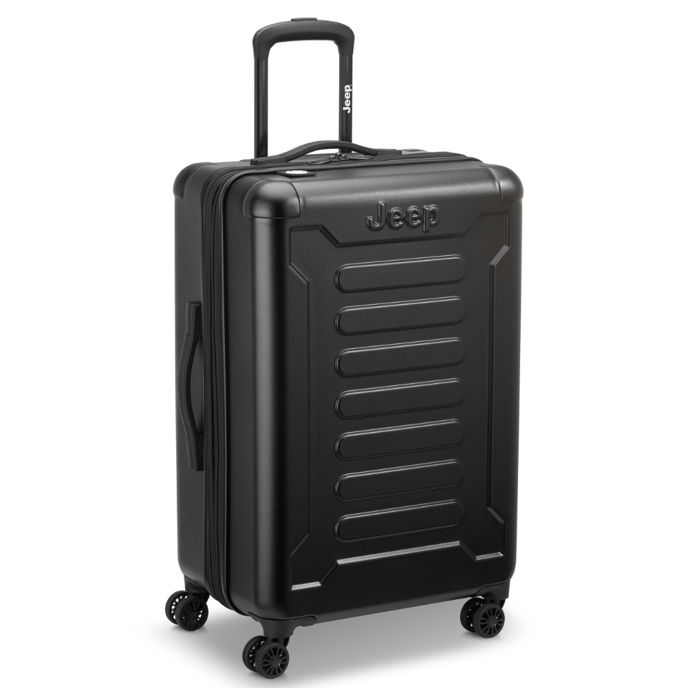 JH004C | 27-Inch Expandable Check-In Suitcase, Black