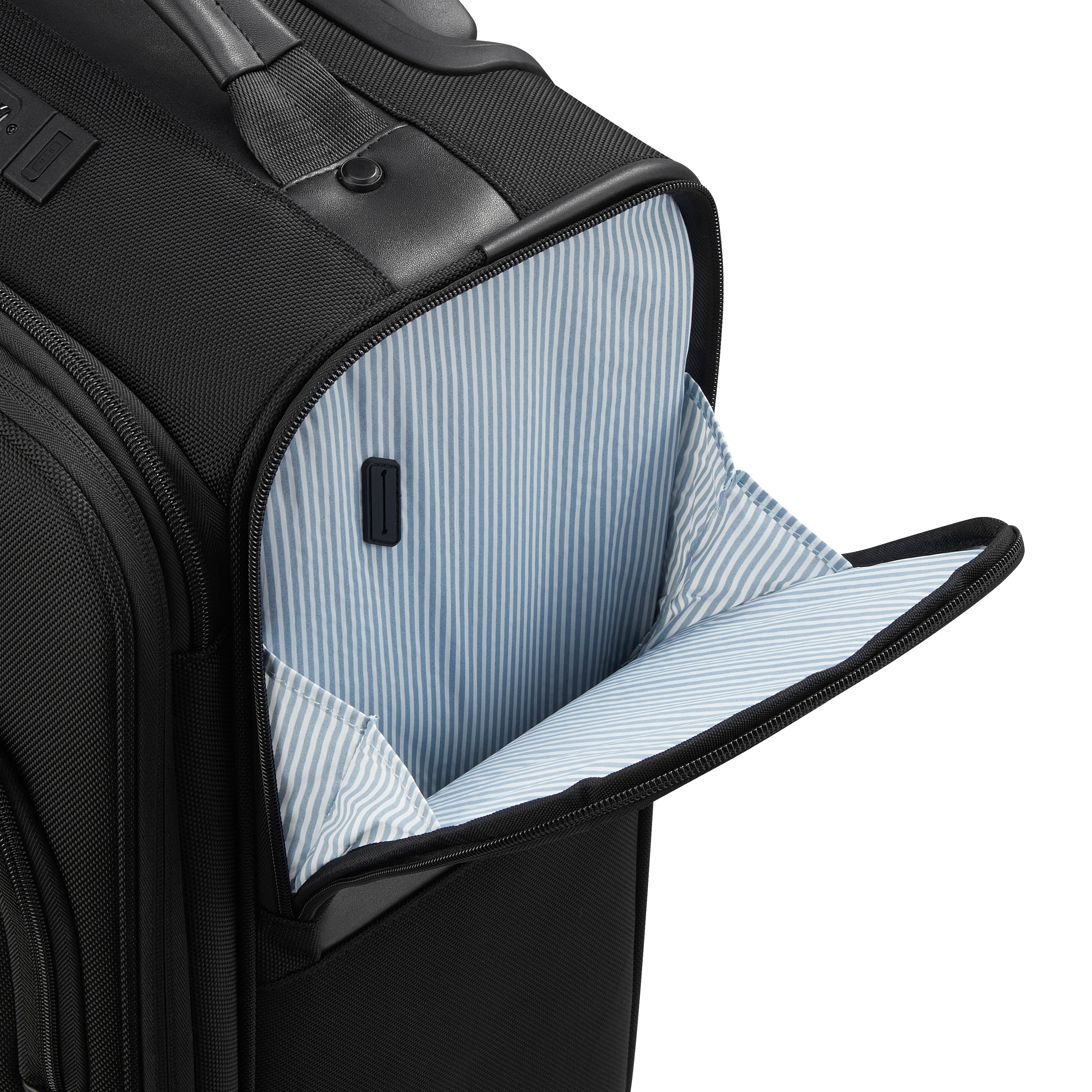 WAGRAM| Valise Cabine Extensible 58 CM NOIR