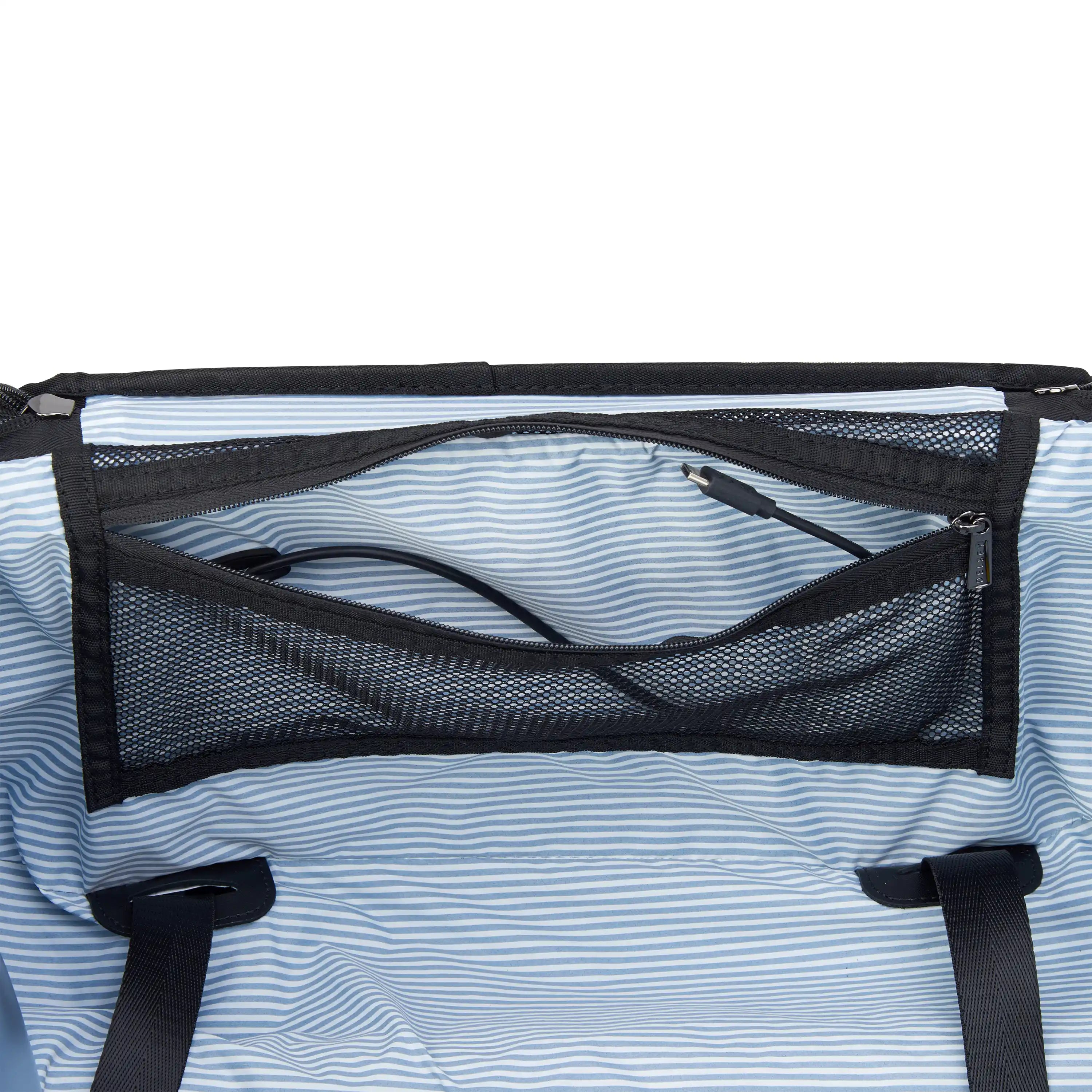 WAGRAM| Valise Cabine Extensible 58 CM BLEU MARINE