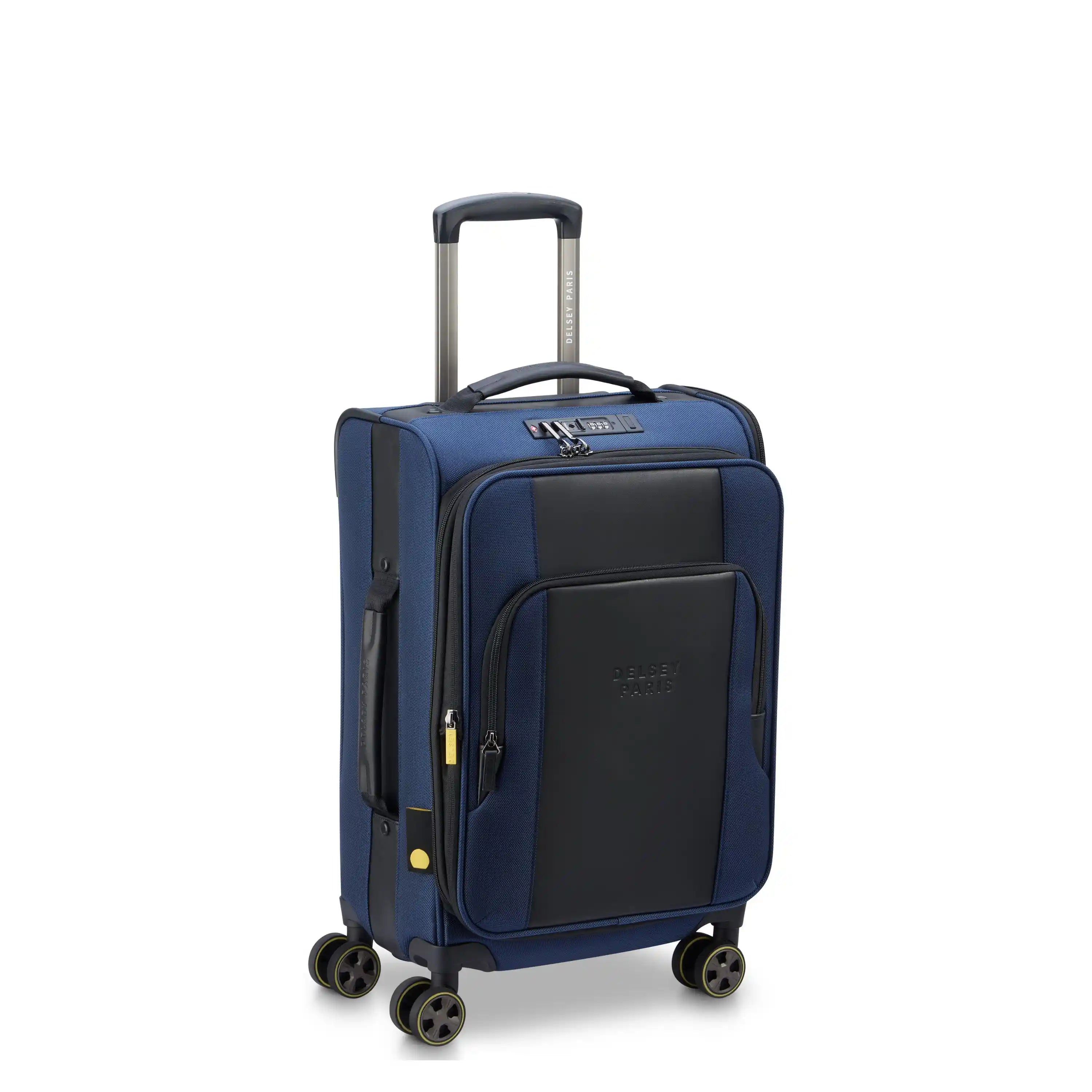 WAGRAM| Valise Cabine Extensible 58 CM BLEU MARINE
