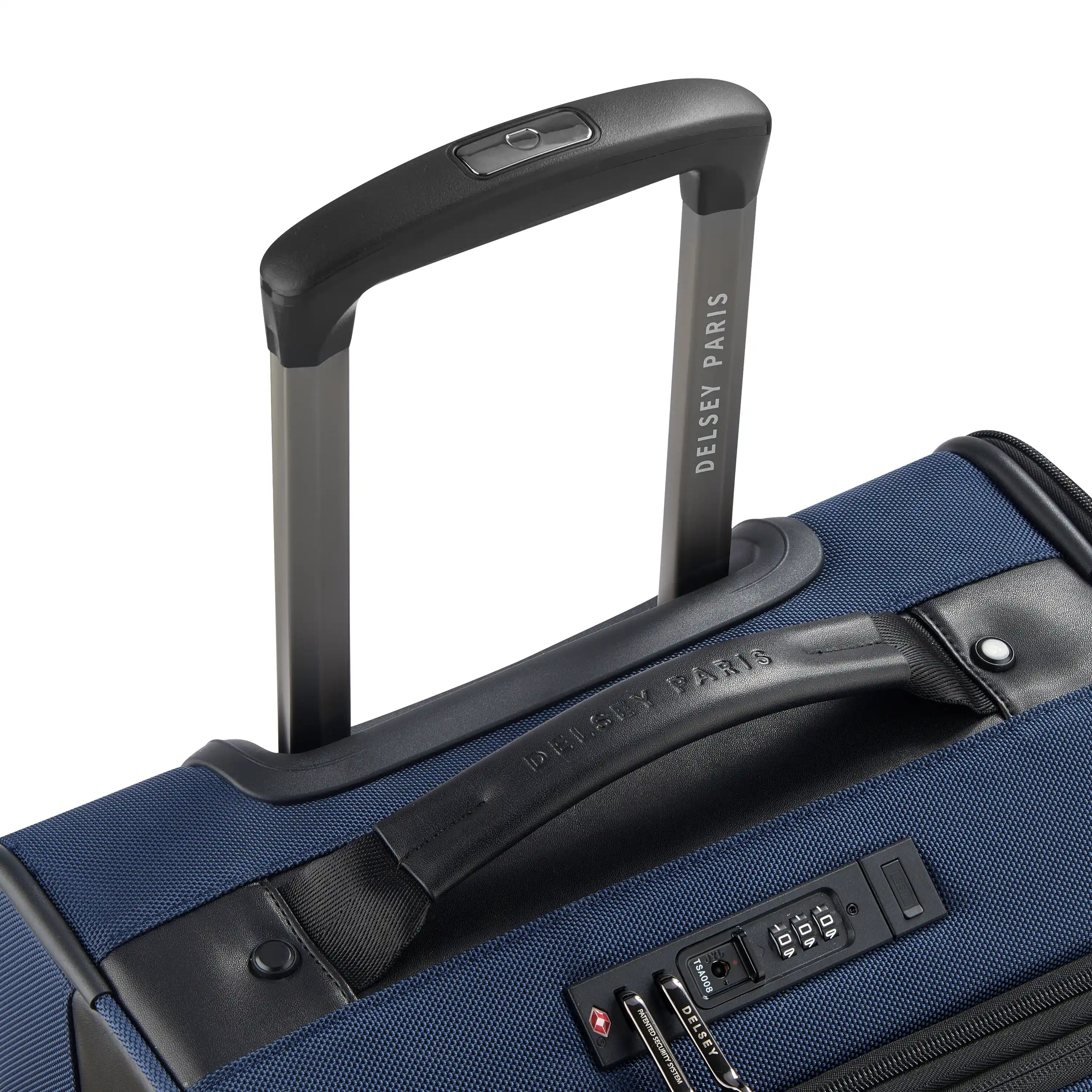 WAGRAM| Valise Cabine Extensible 58 CM BLEU MARINE