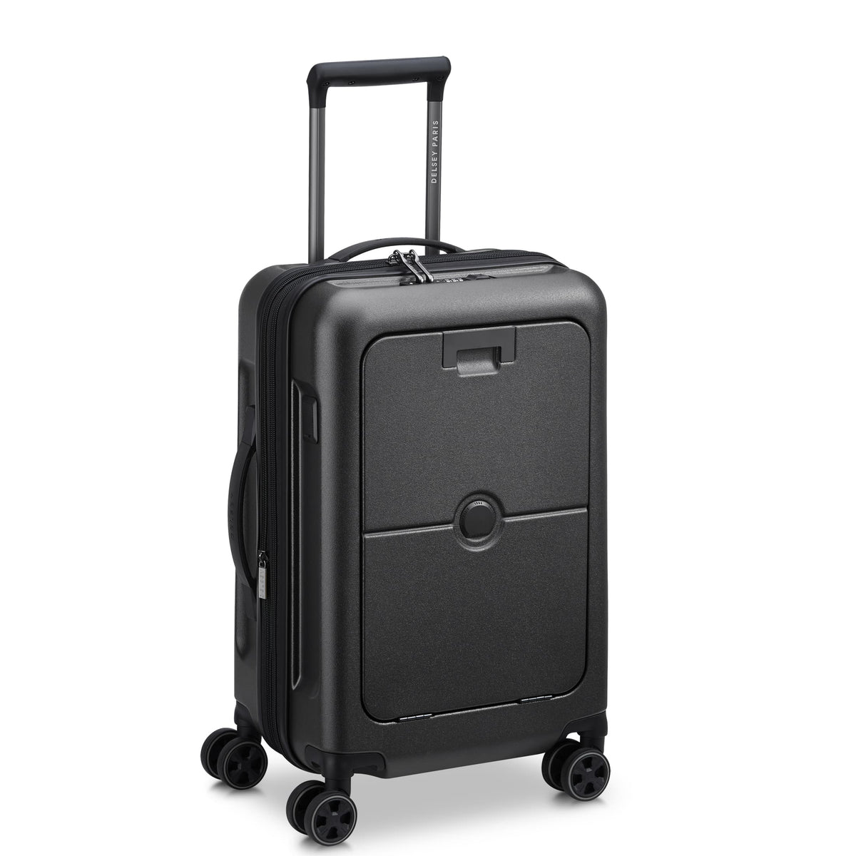 TURENNE 2.0 | 22-Inch Front Pocket Carry-On Suitcase, Black