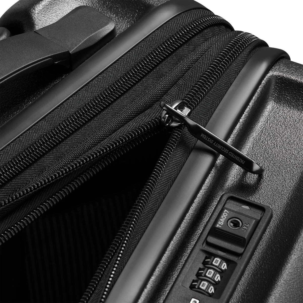 TURENNE 2.0 | 22-Inch Front Pocket Carry-On Suitcase, Black