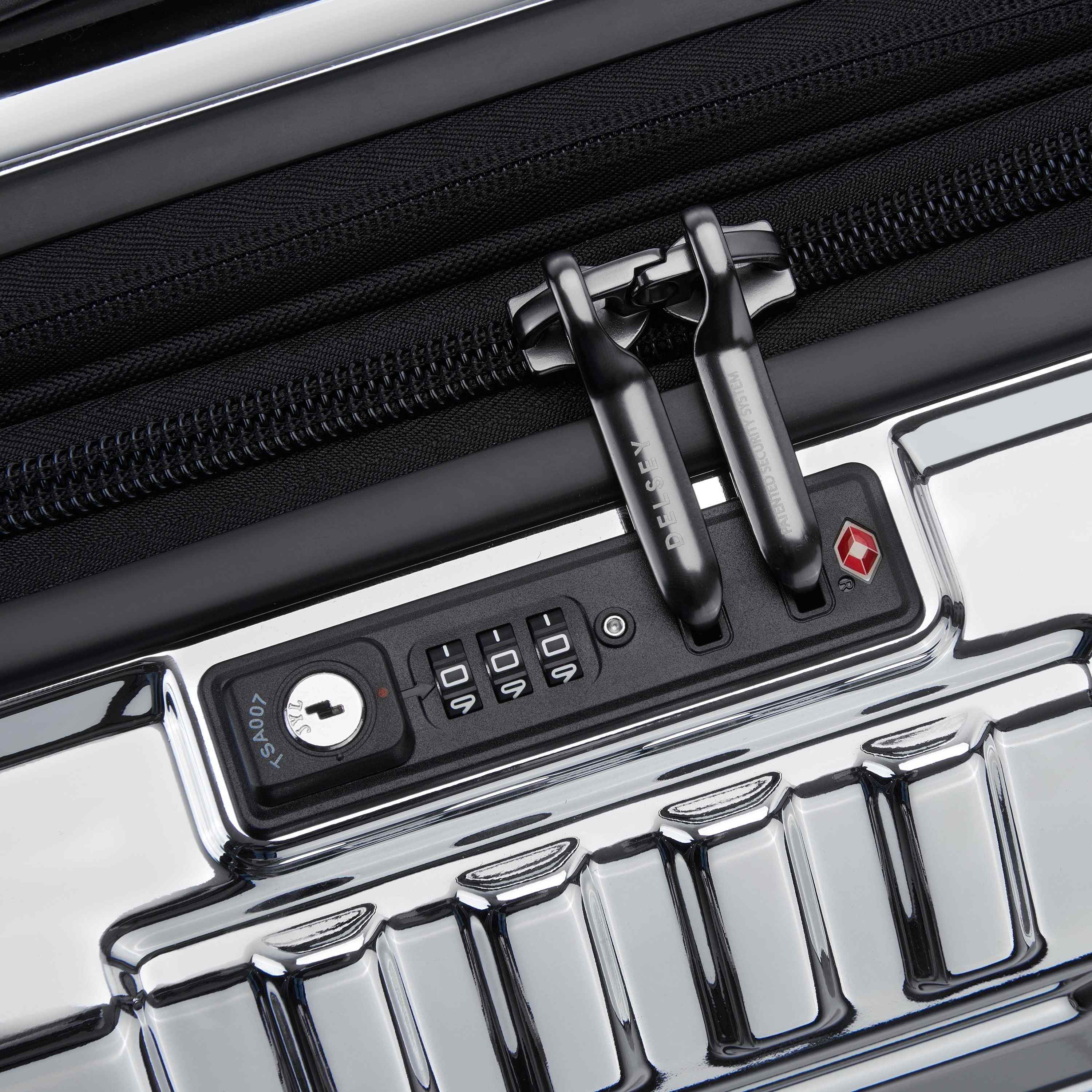REMPART| Valise Cabine Extensible 55 CM CHROME