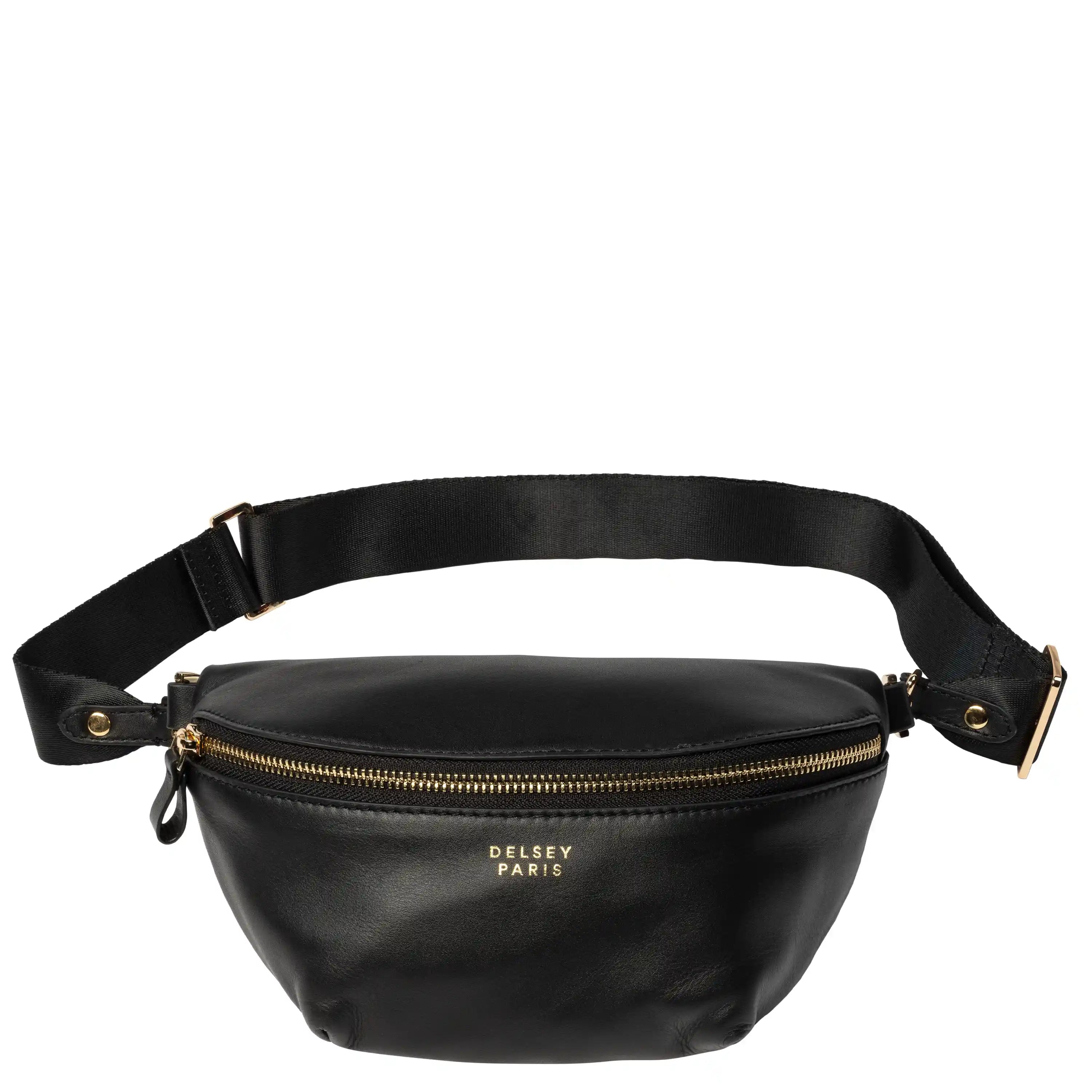 LE CUIR LISSE| Sac Banane en Cuir NOIR