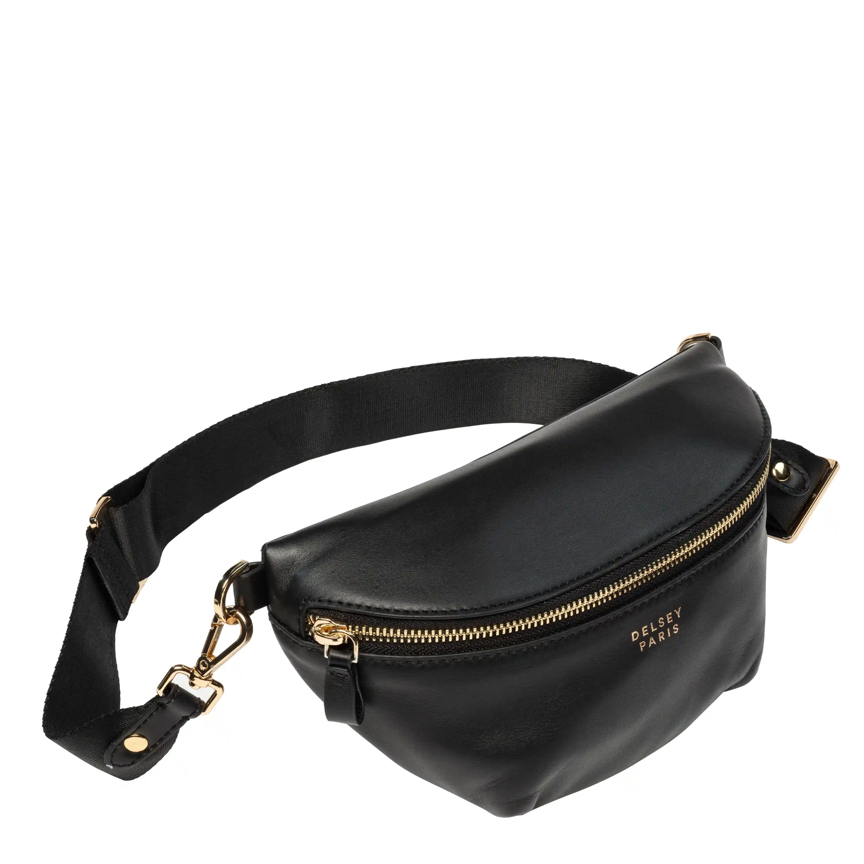 LE CUIR LISSE| Sac Banane en Cuir NOIR