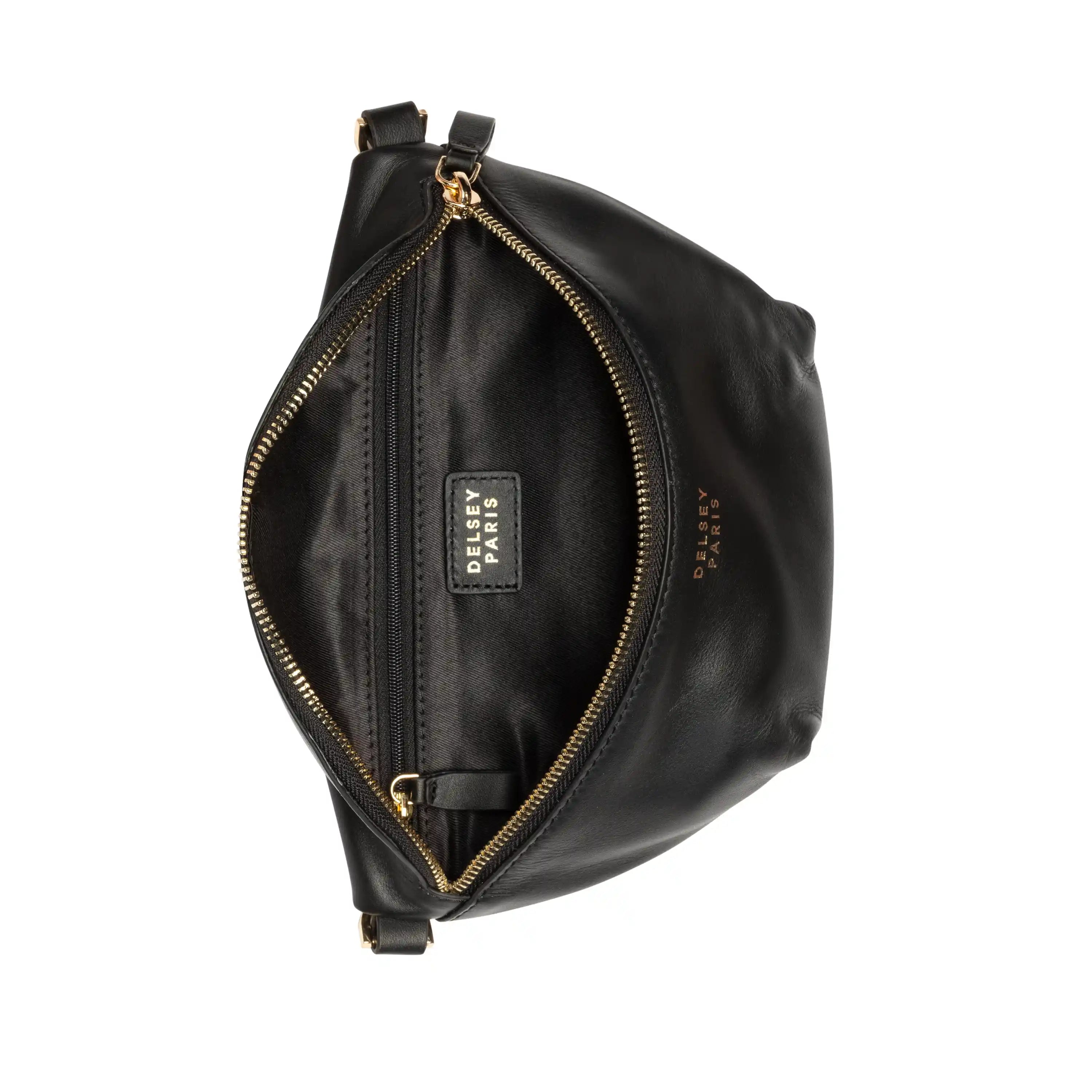 LE CUIR LISSE| Sac Banane en Cuir NOIR
