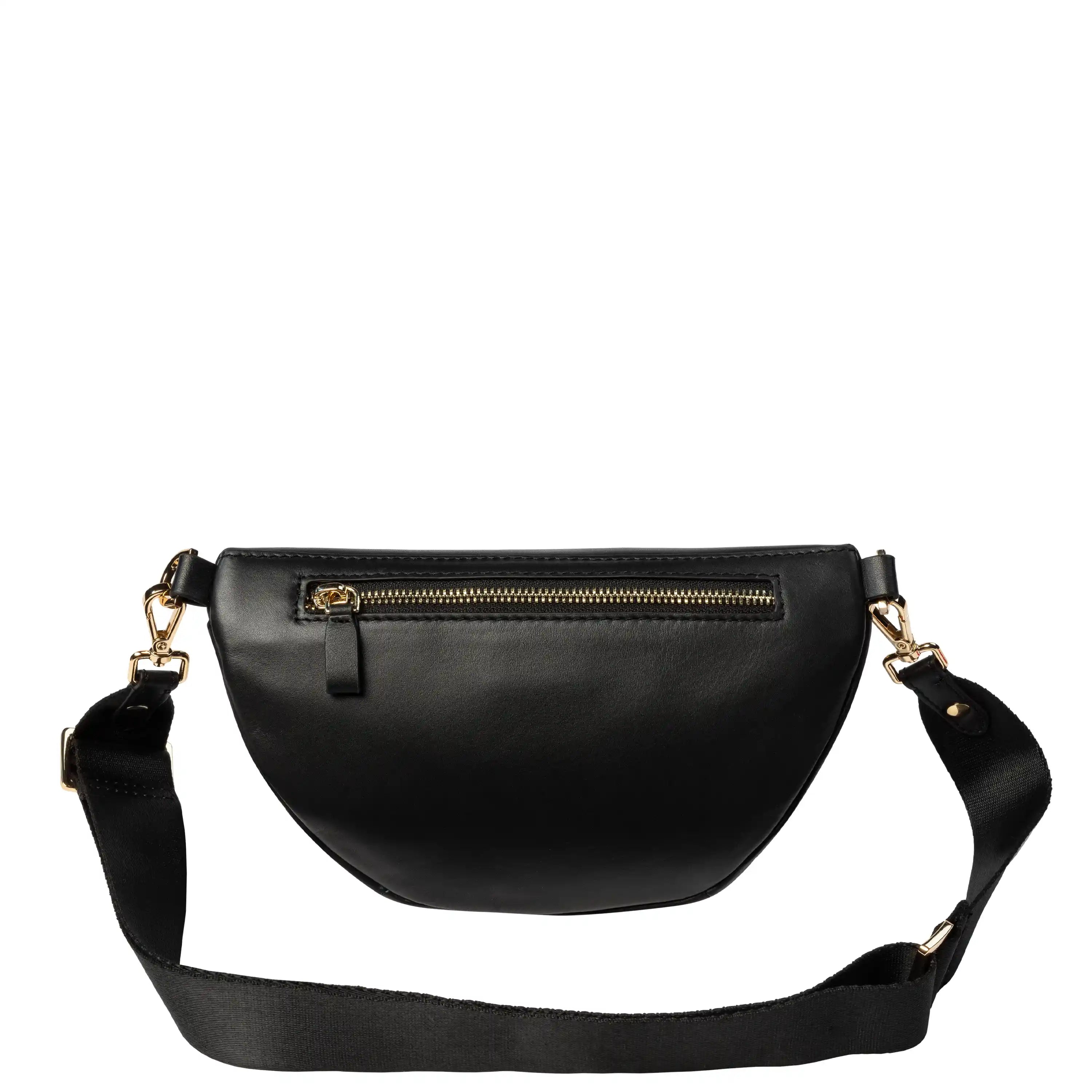 LE CUIR LISSE| Sac Banane en Cuir NOIR