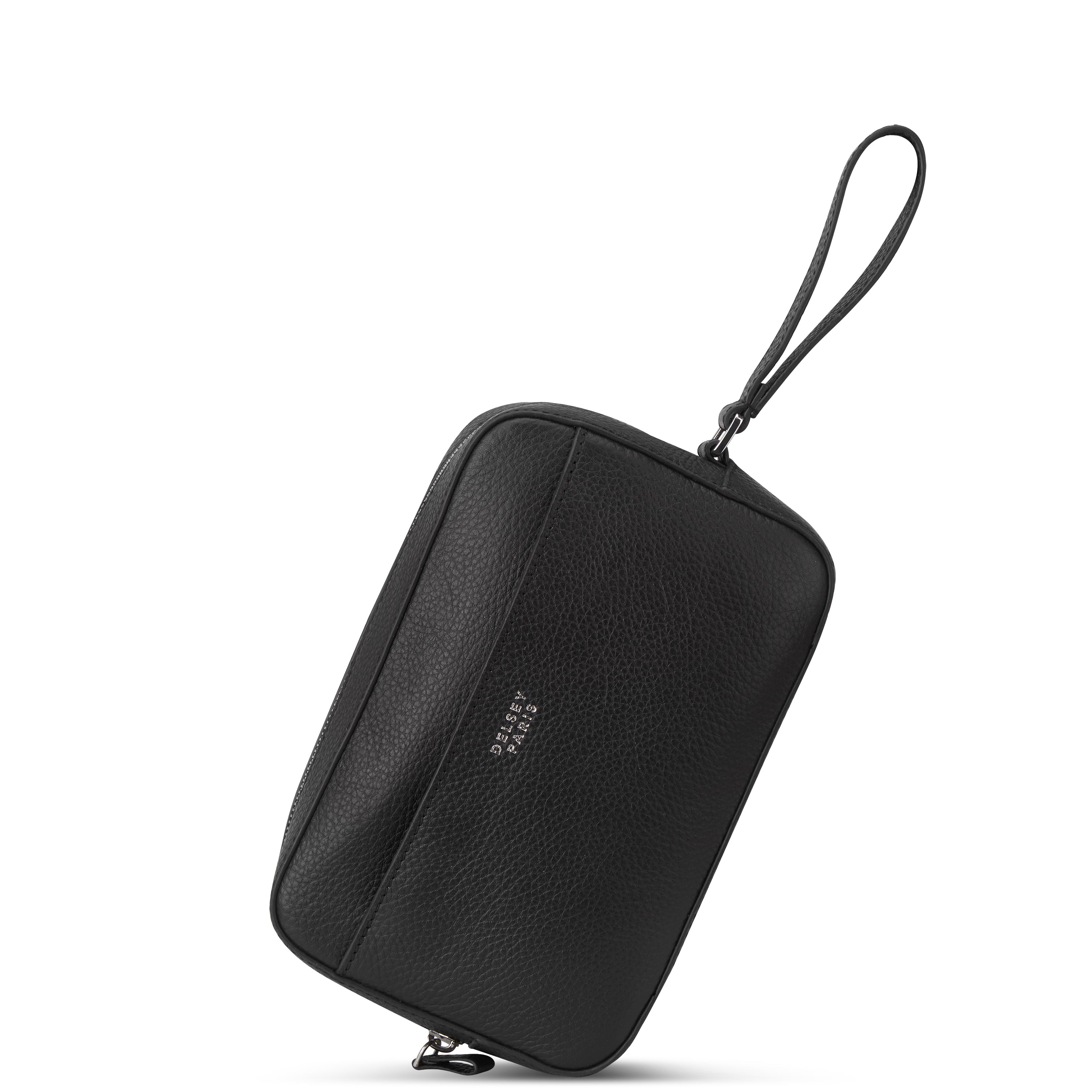 LE CUIR GRAINE| Trousse de Toilette en Cuir NOIR