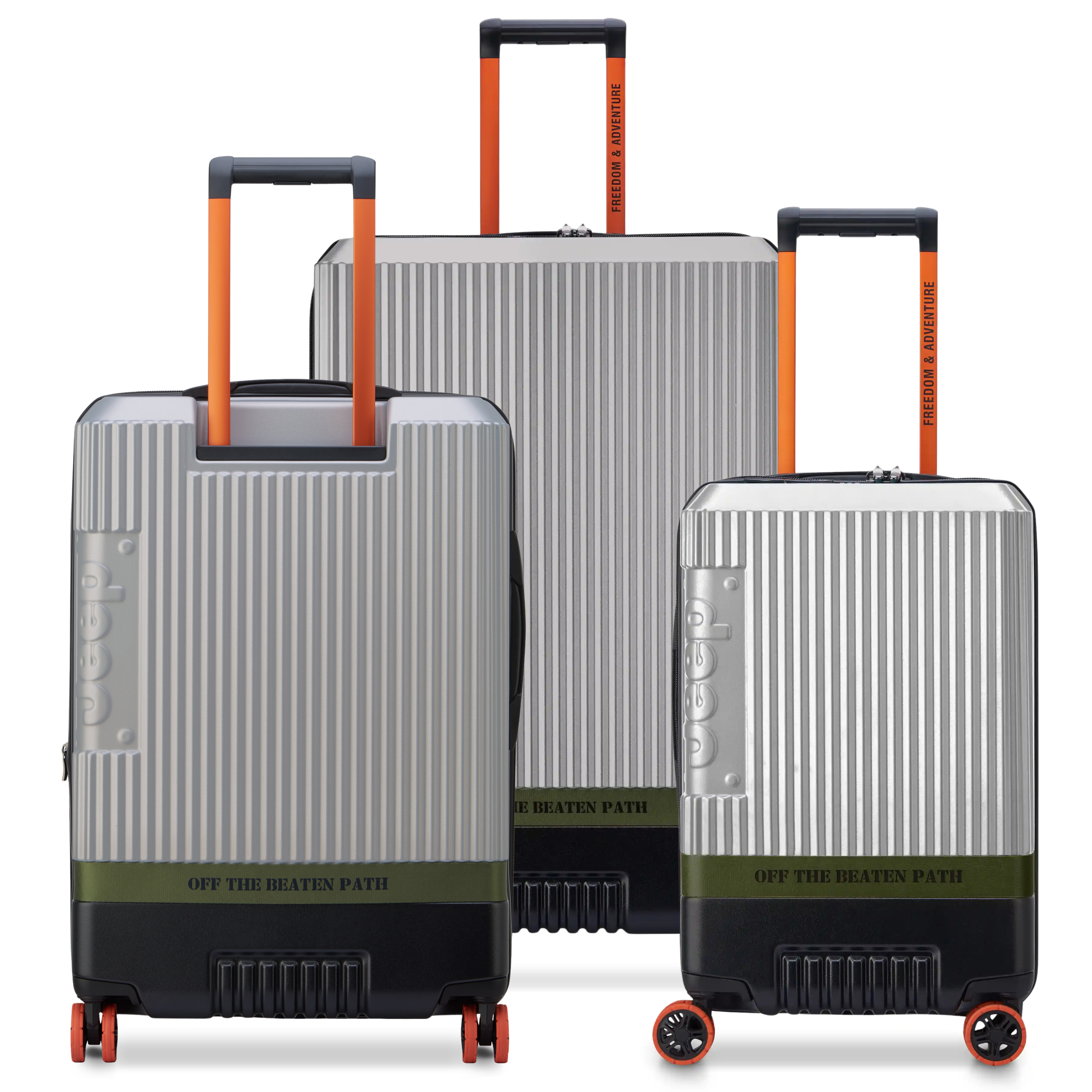 JH001A | 3-Piece Luggage Set, Silver