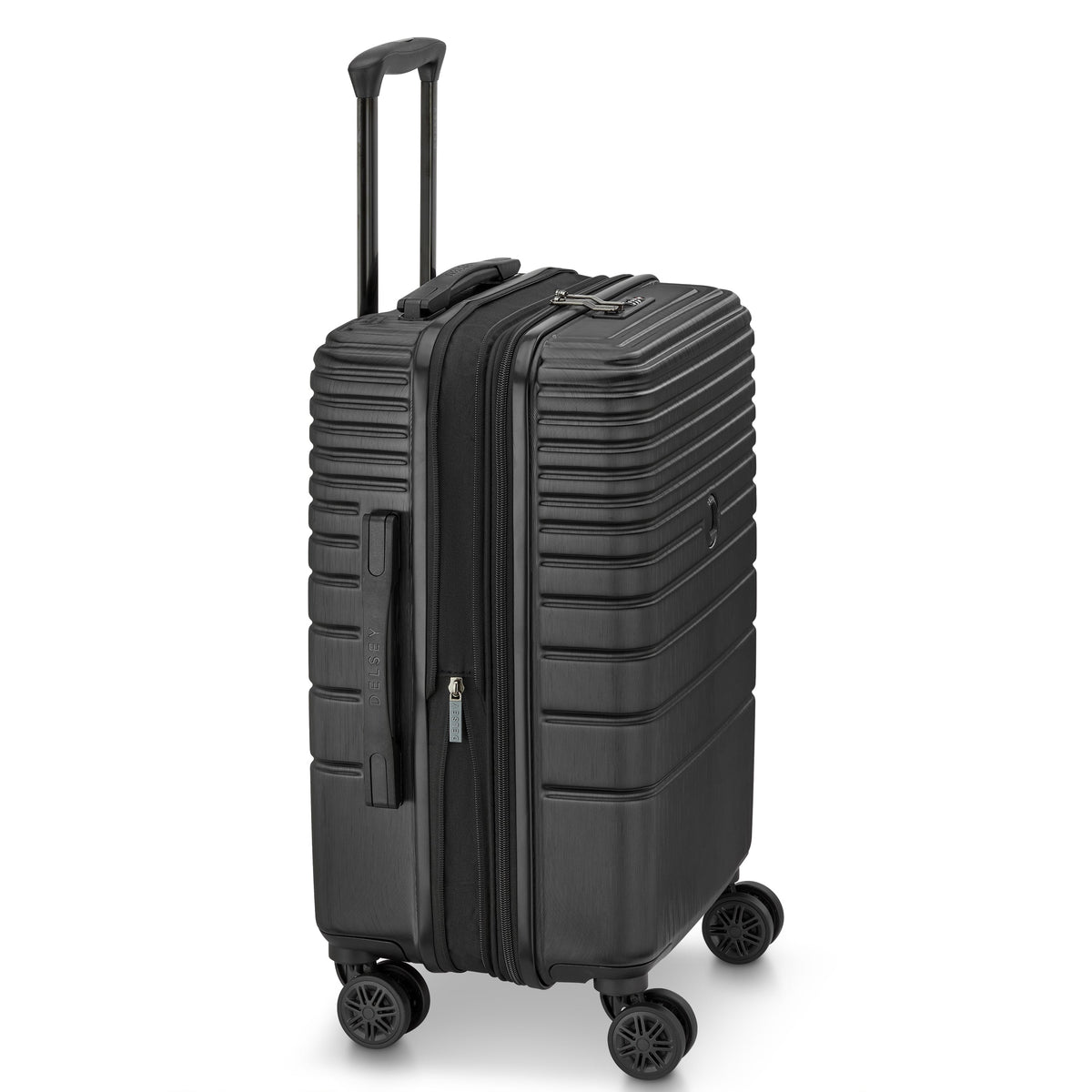 COSMIQUE 23-Inch Expandable Carry-On Suitcase, Black