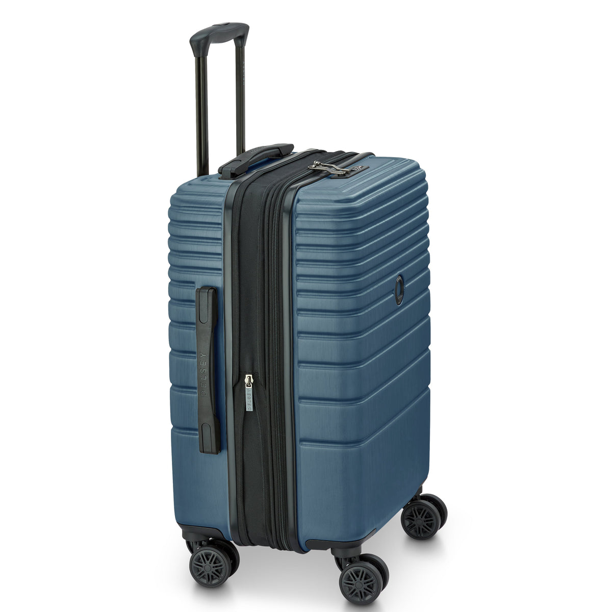 COSMIQUE 23-Inch Expandable Carry-On Suitcase, Deep sea navy