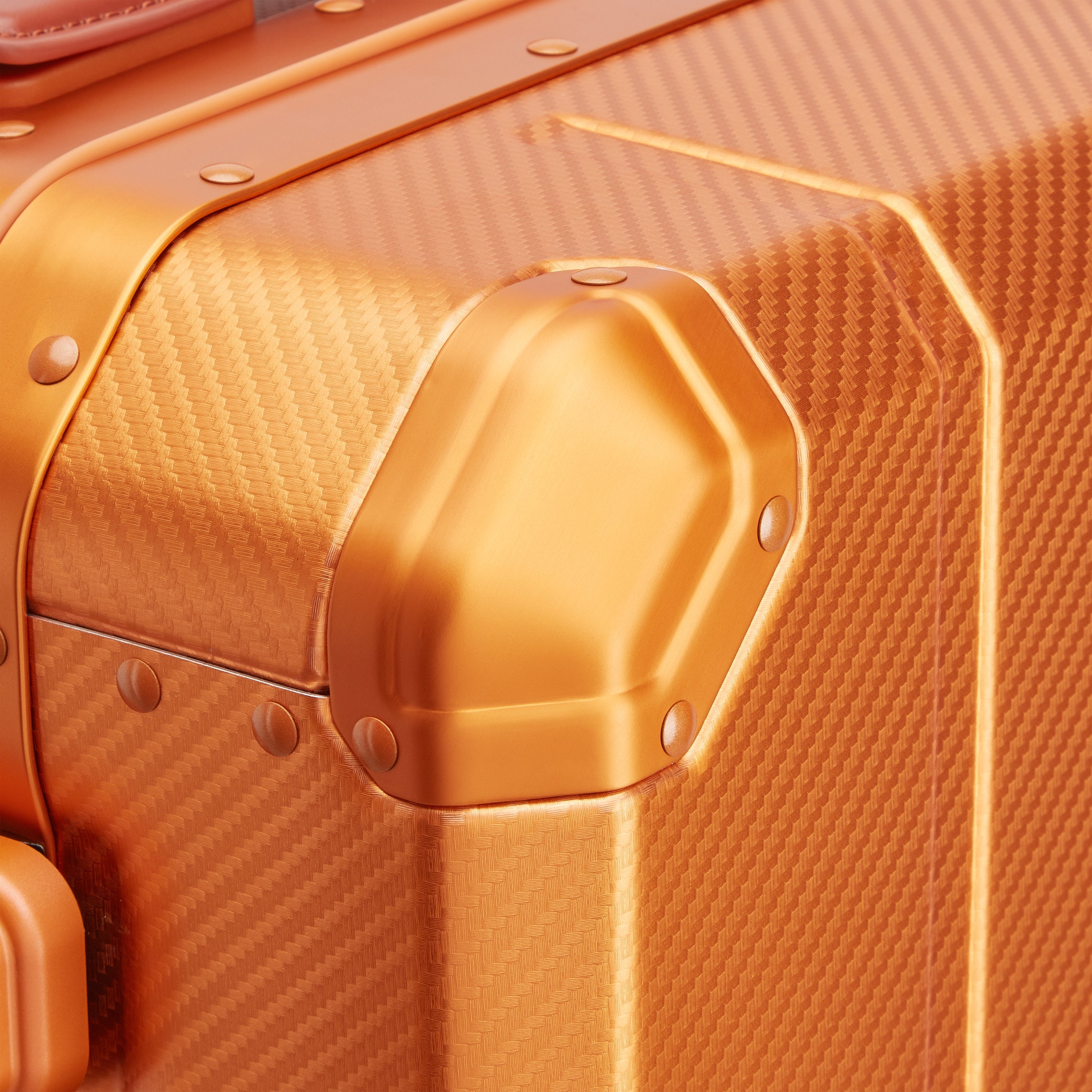 ALU'R | 19-Inch Aluminum Carry-On Suitcase, Orange