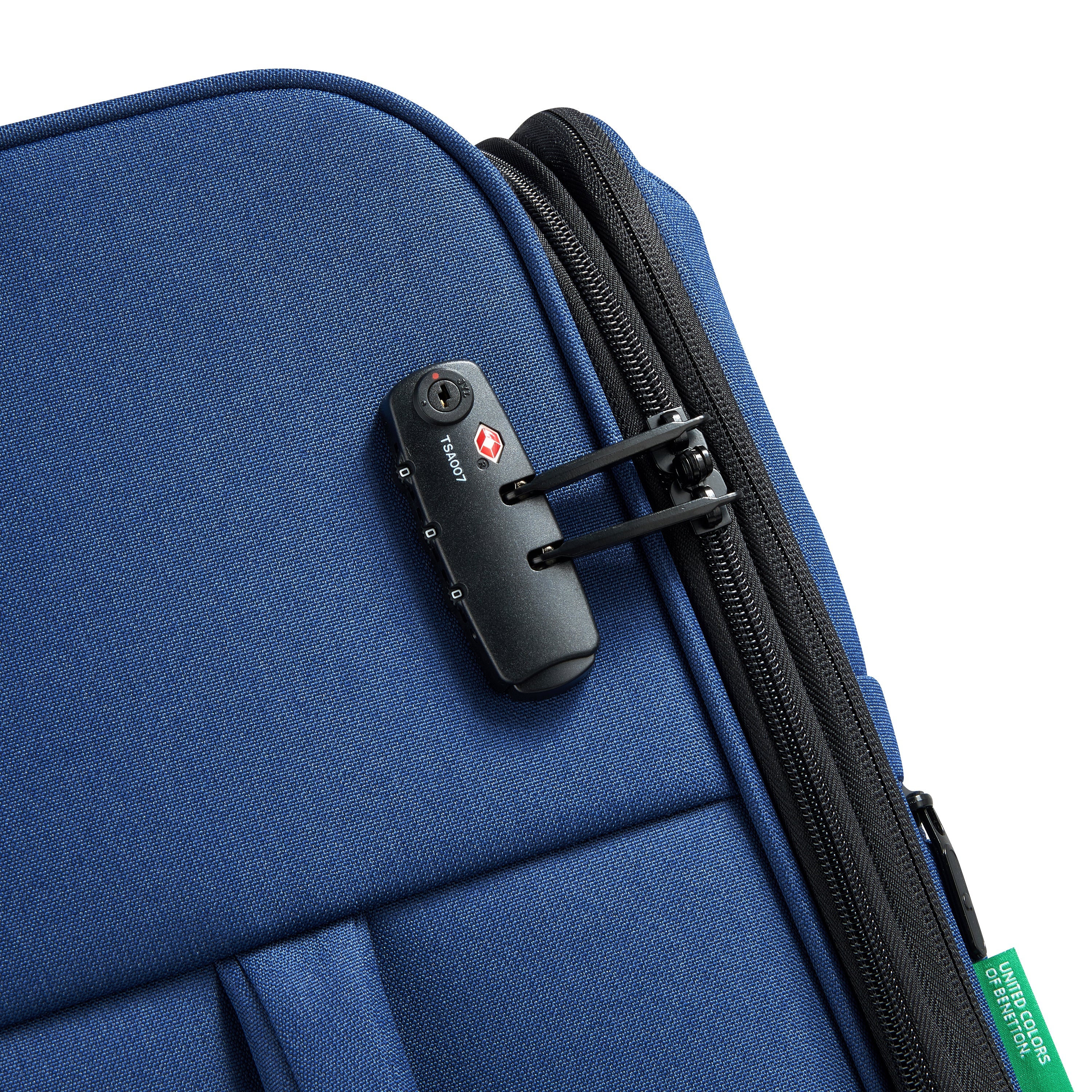 BE | 26-Inch Expandable Check-In Suitcase, Faded denim