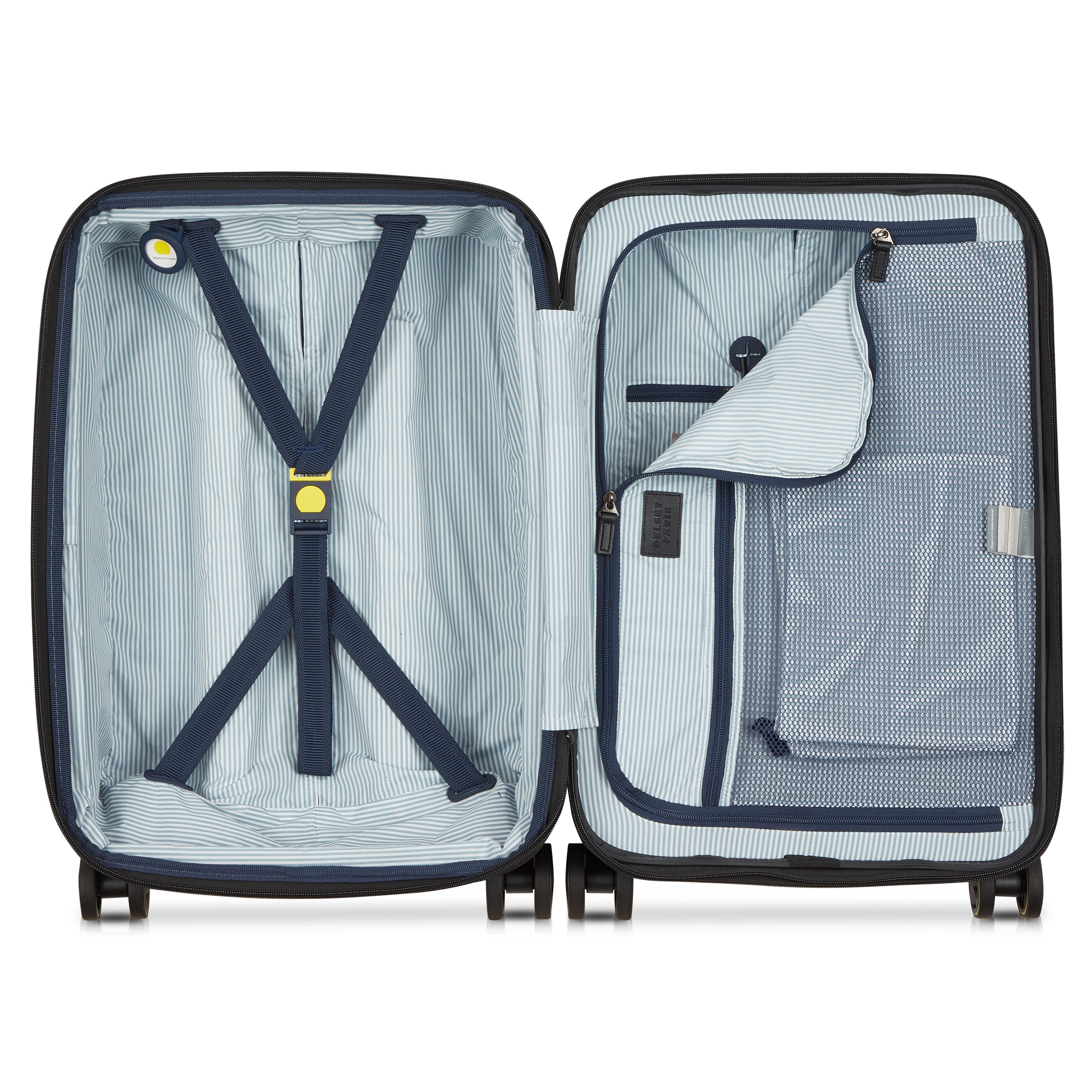 CADENCE| Valise Cabine Extensible 58 CM NOIR PROFOND