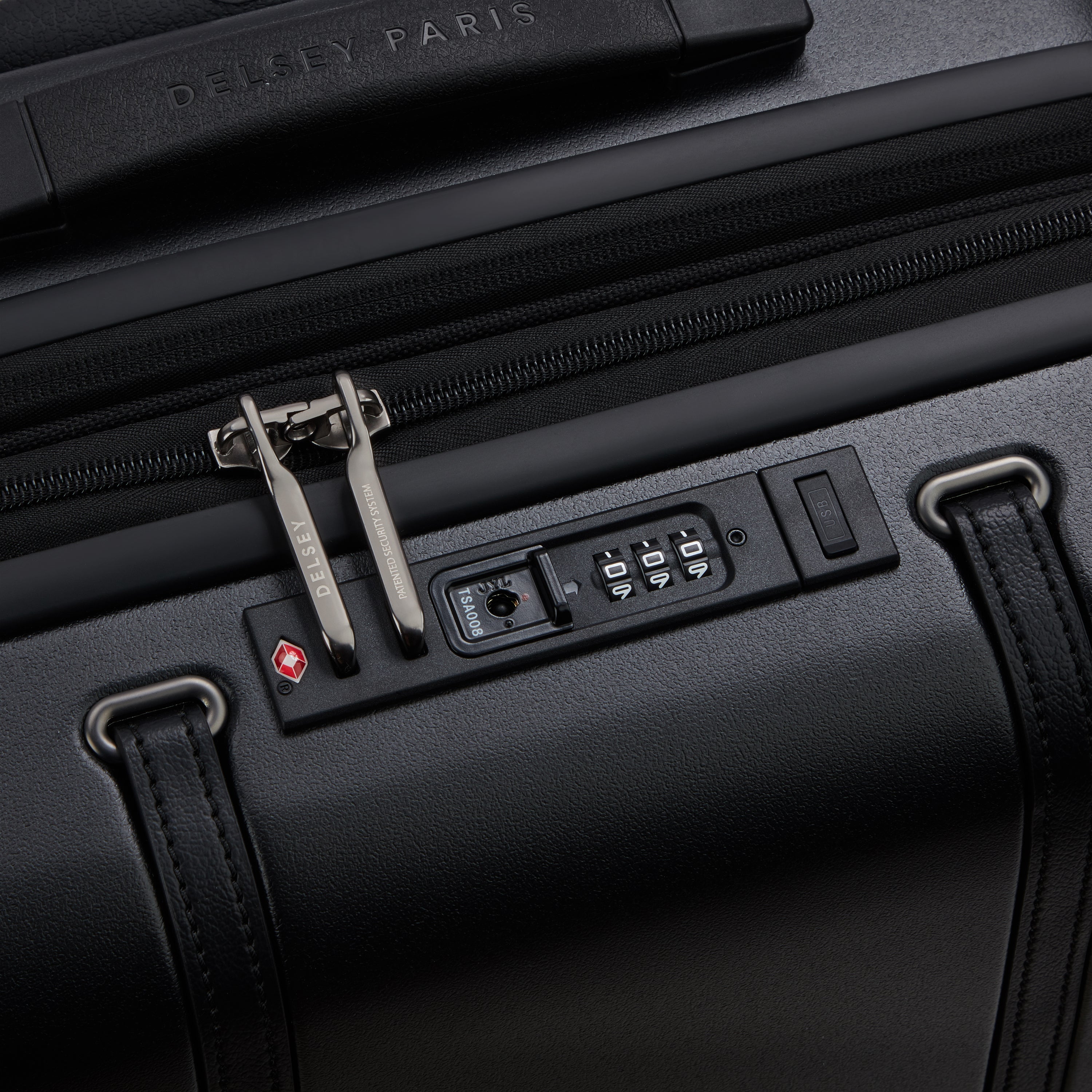 CADENCE| Valise Cabine Extensible 58 CM NOIR PROFOND