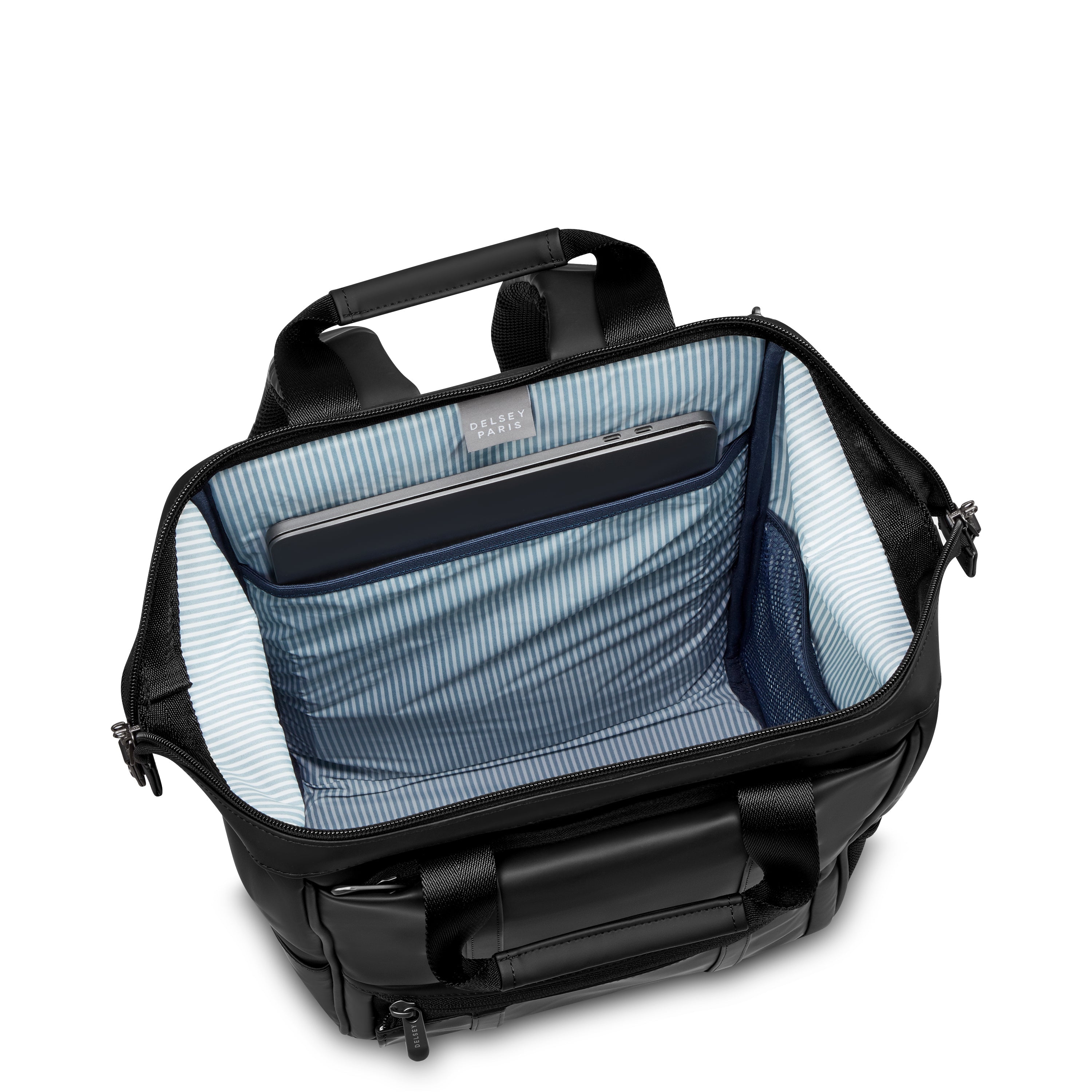 CADENCE SOFT| Sac à Dos Ordinateur 14 Pouces Résistant à l'Eau NOIR PROFOND