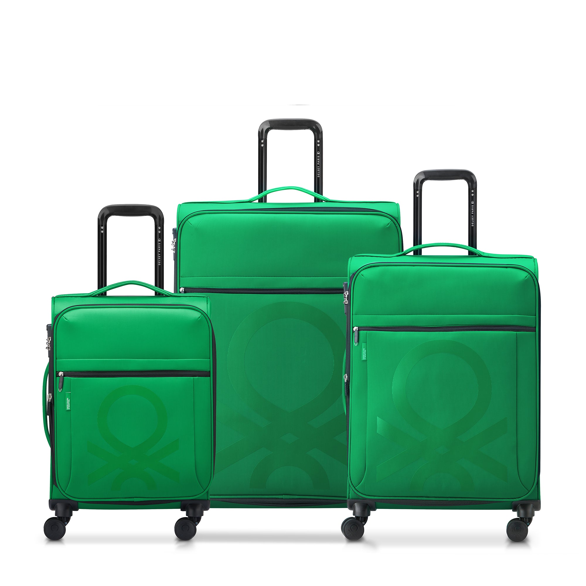 COLOR BLOCK | 3-Piece Luggage Set, Green