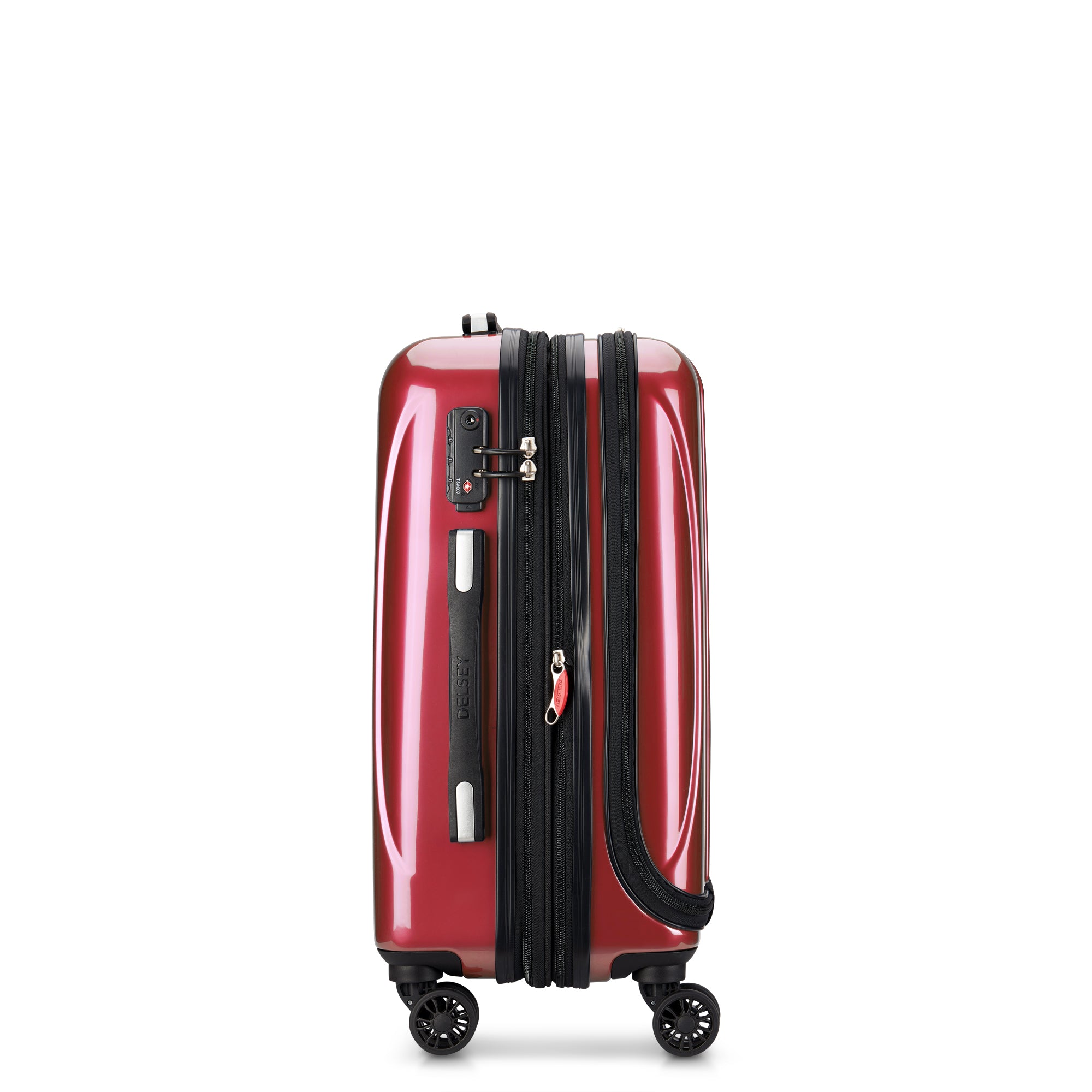 HELIUM AERO | 21-Inch Front Pocket Expandable Carry-On Suitcase, Red
