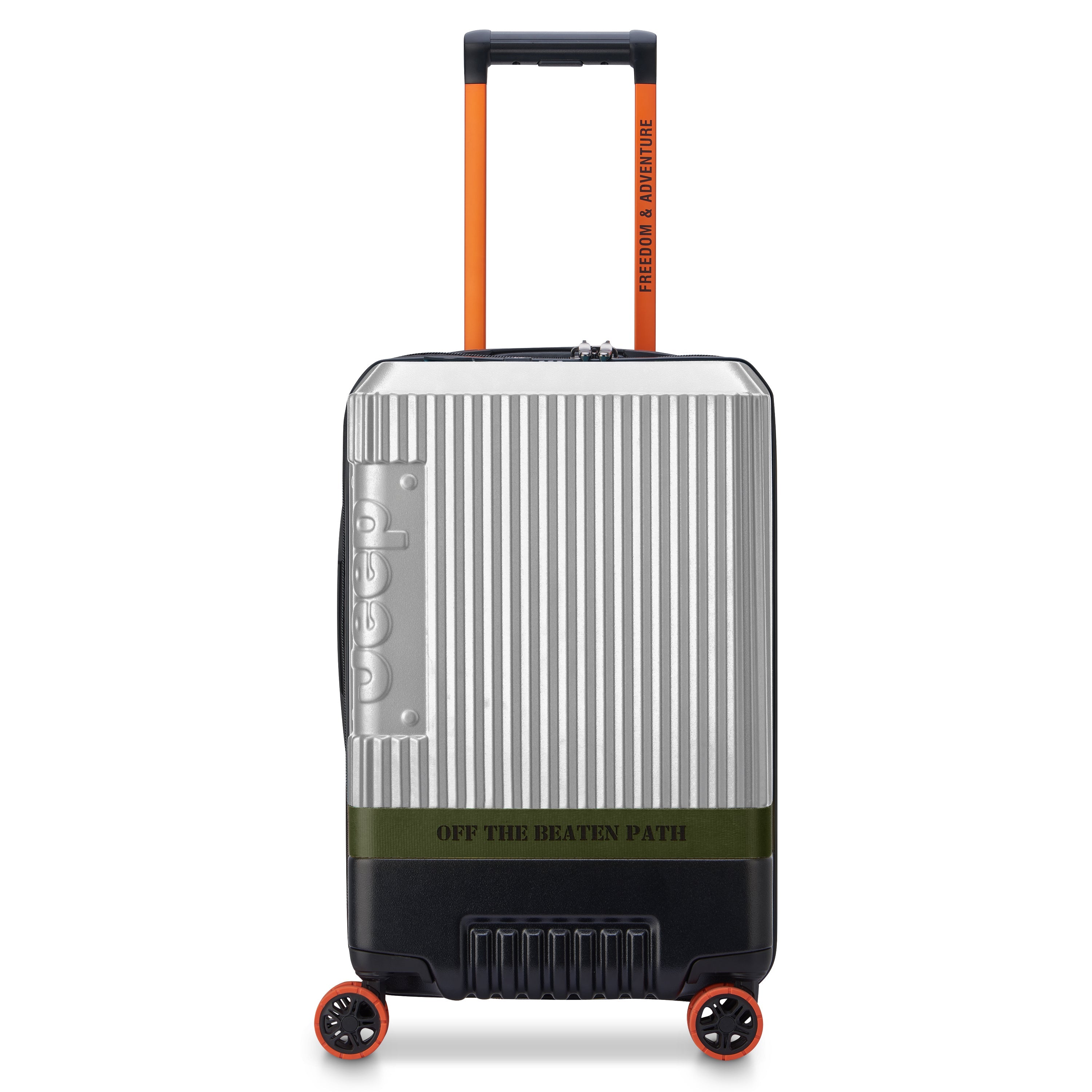 JH001A | 23-Inch Expandable Carry-On Suitcase, Silver