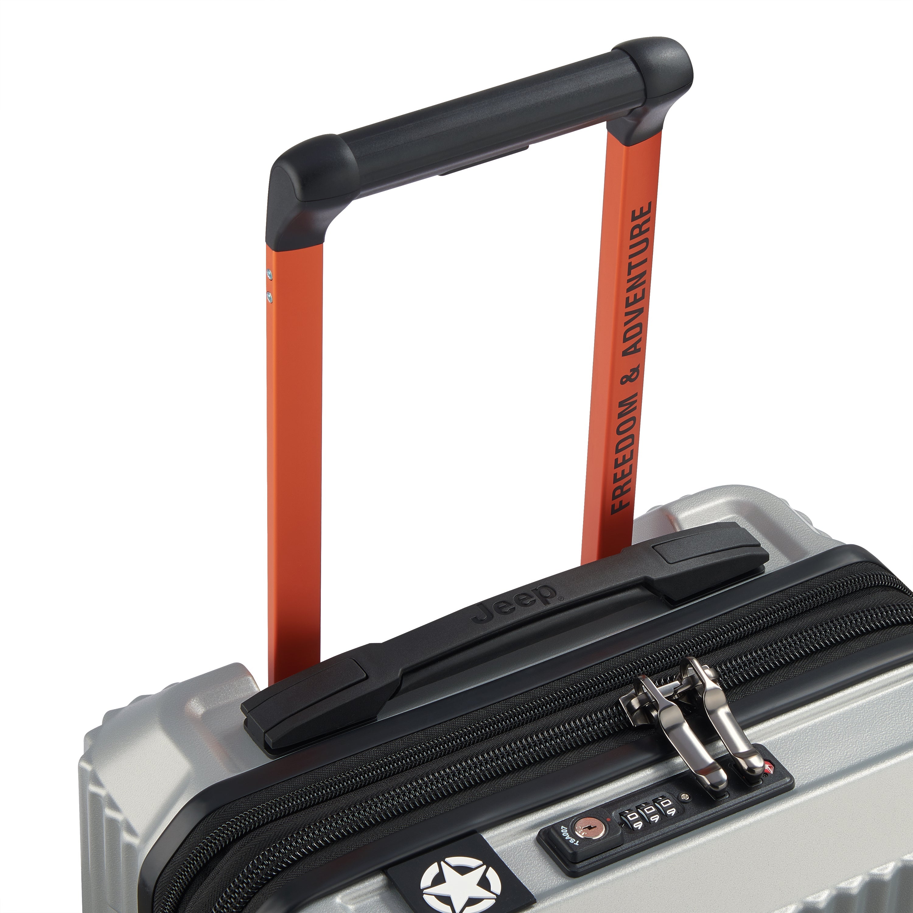 JH001A | 23-Inch Expandable Carry-On Suitcase, Silver