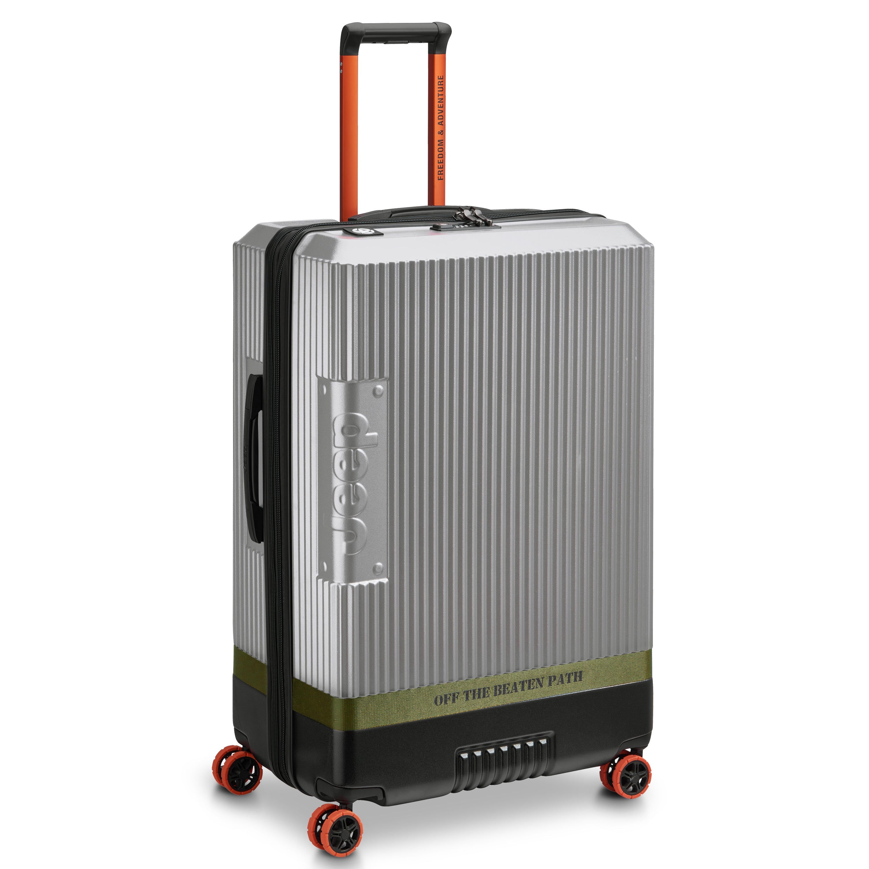 JH001A | 32-Inch Expandable Check-In Suitcase, Silver