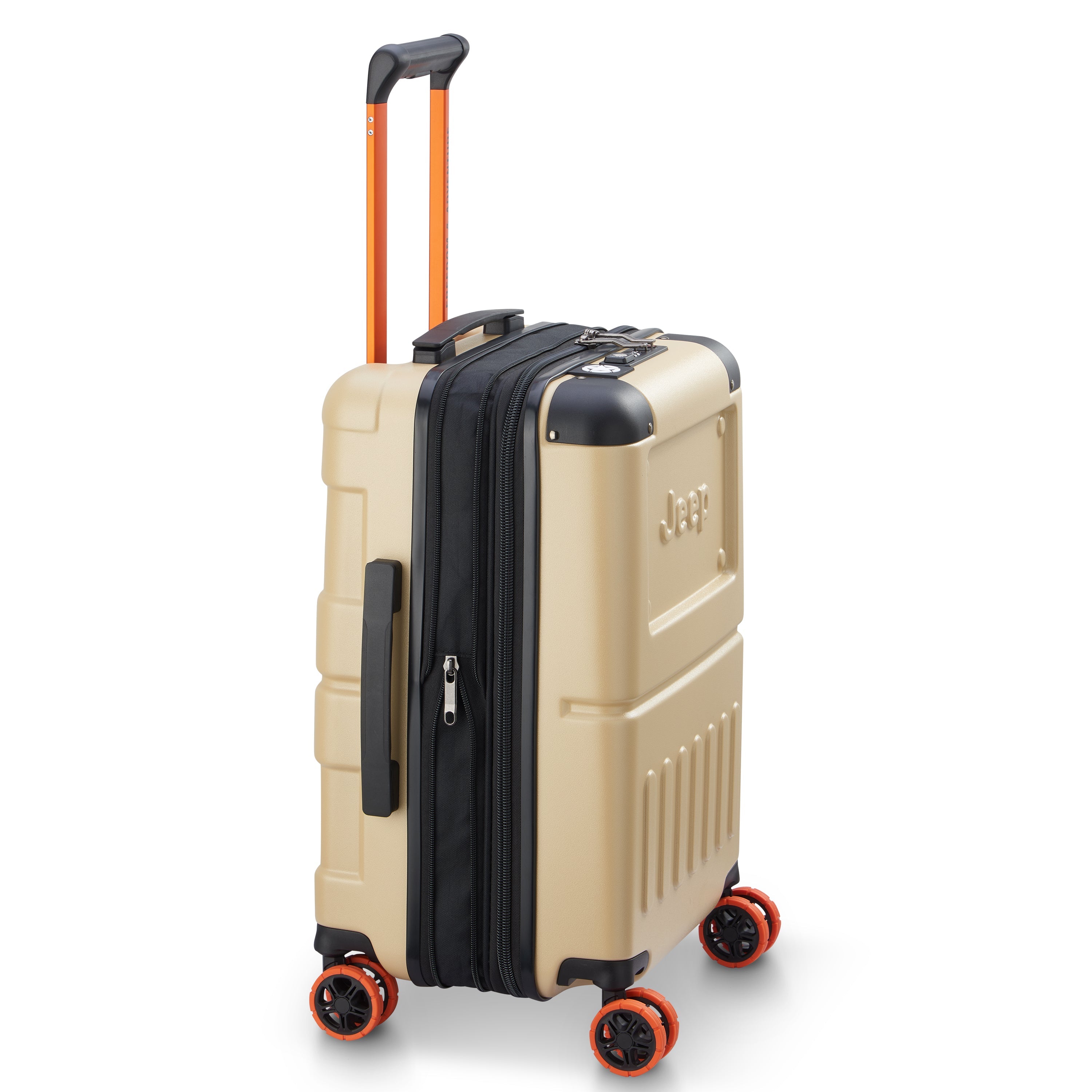 JH002B | 22-Inch Expandable Carry-On Suitcase, Warm sand