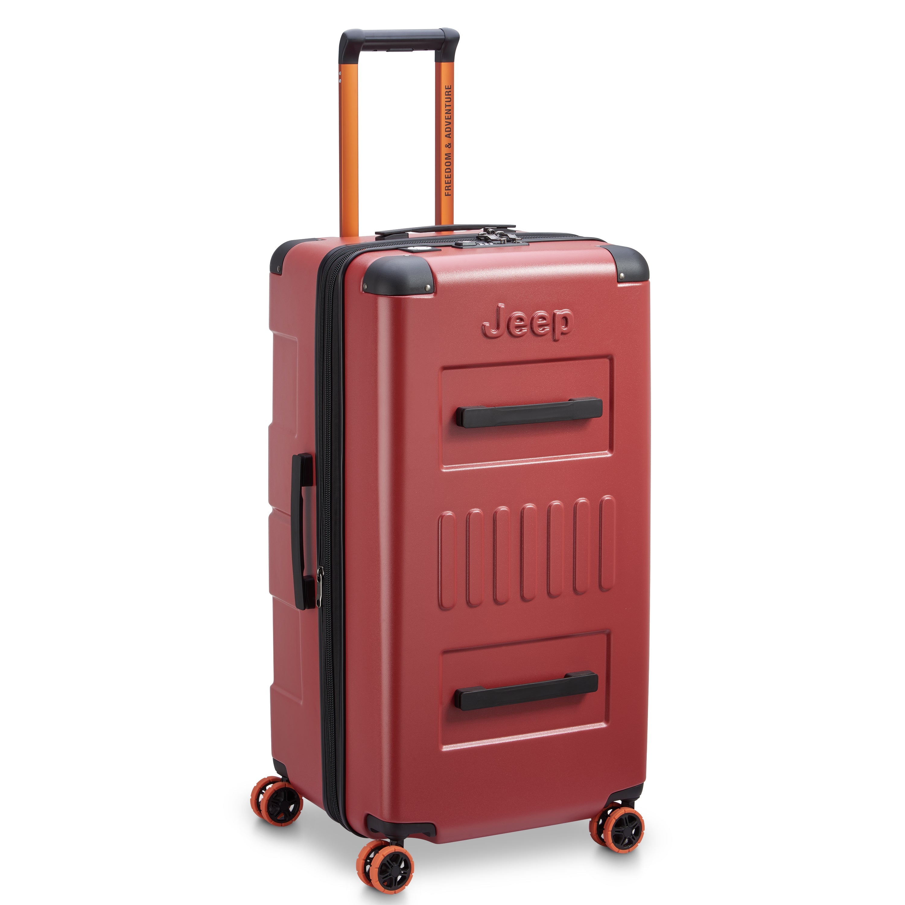 JH002B | 32-Inch Expandable Check-In Trunk Suitcase, Chilli pepper