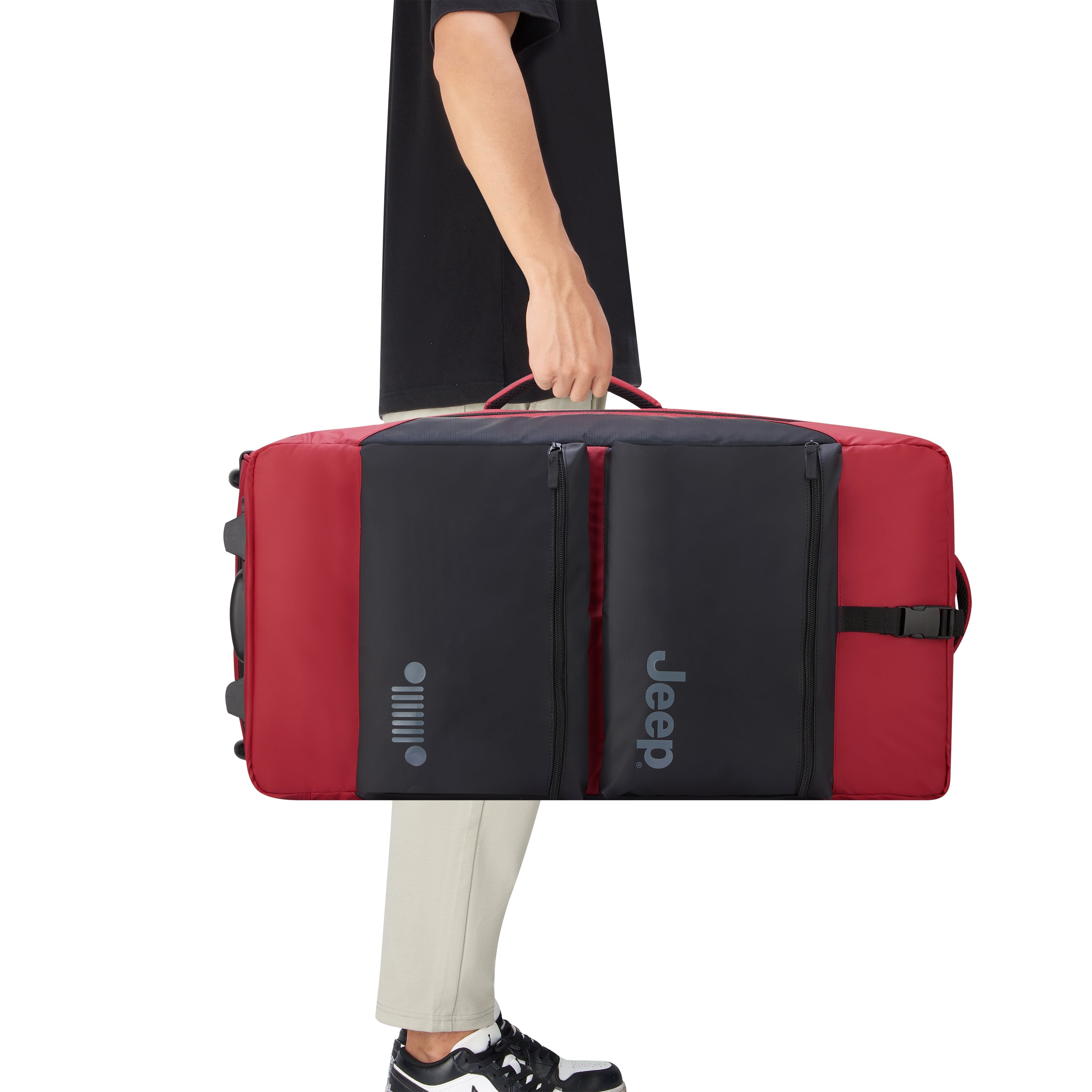 JS006B | 29-Inch 2-Wheeled Duffel Bag, Tomato