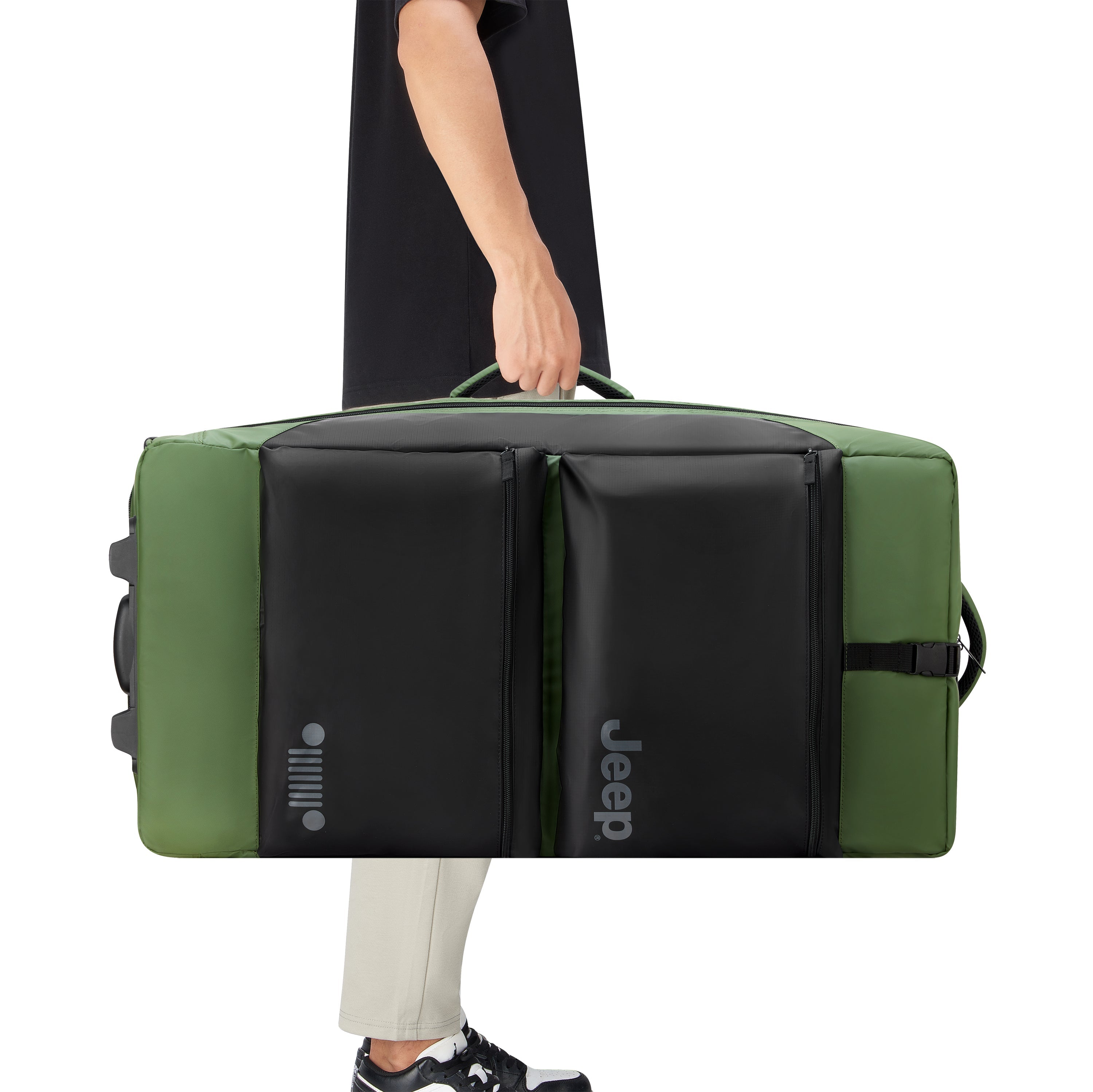 JS006B | 32-Inch 2-Wheeled Duffel Bag, Elm green