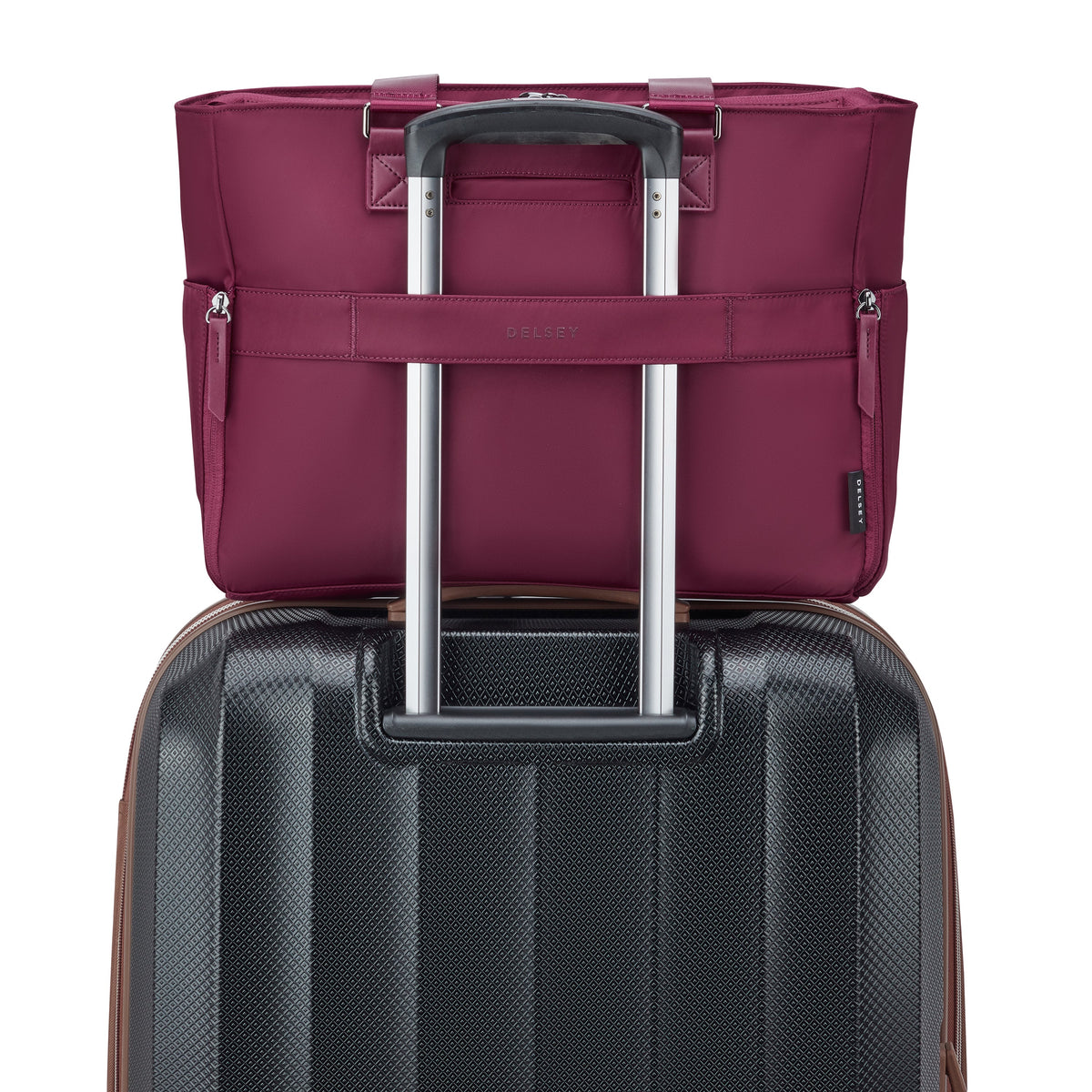 VICTOIRE | 18-inch Tote Bag, Burgundy