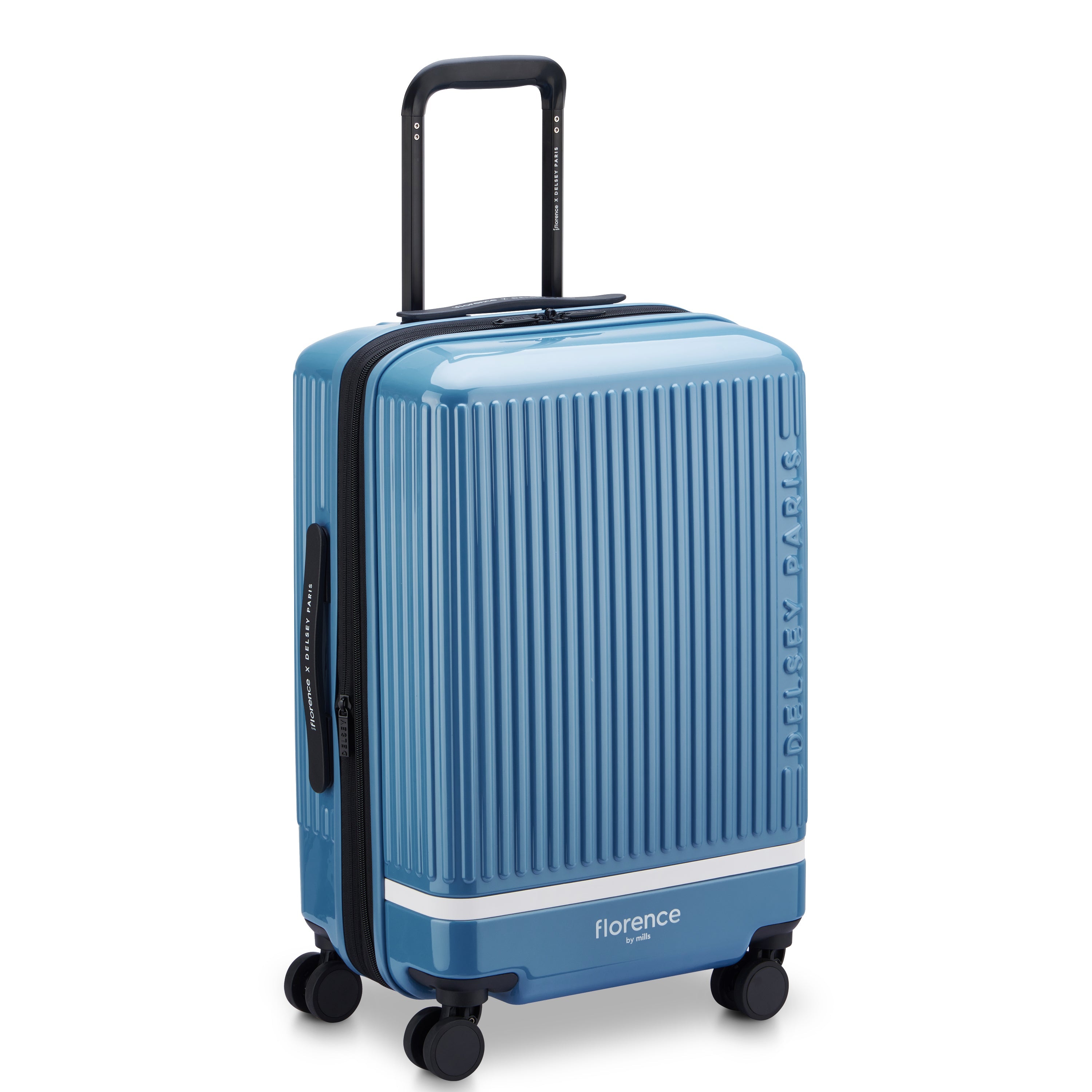 SPIN ME AWAY 23-Inch Carry-On Suitcase, Zinc blue