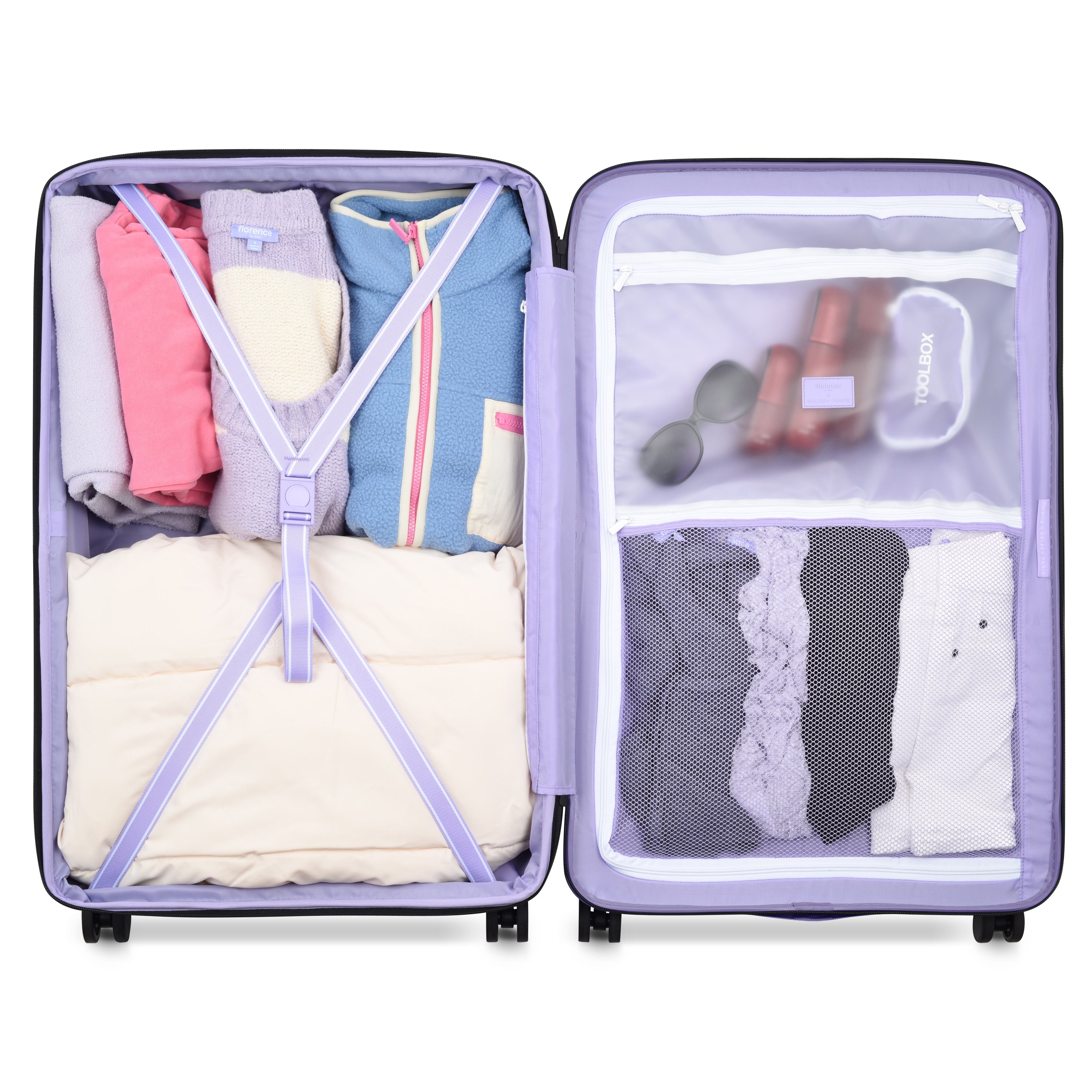SPIN ME AWAY 31-Inch Check-In Suitcase, Lavender