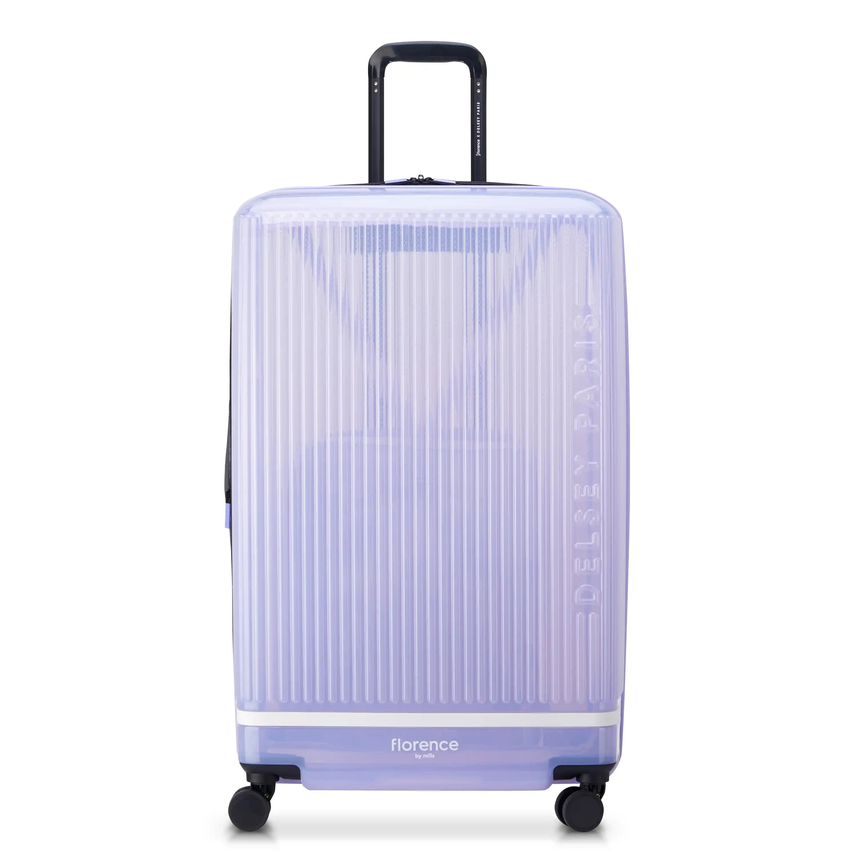 GOTTA GLOW | 31-Inch Check-In Suitcase, Translucent purple