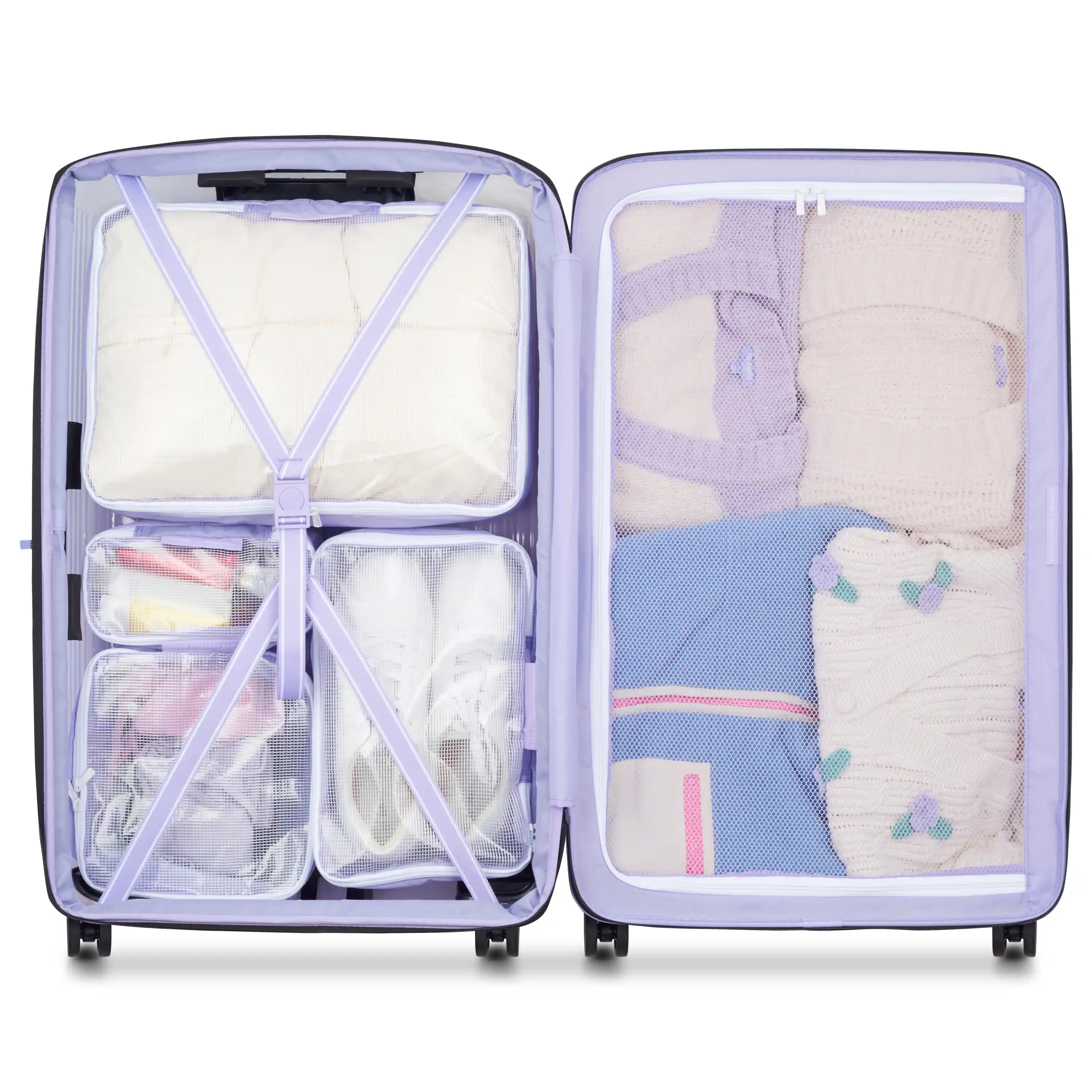 GOTTA GLOW | 31-Inch Check-In Suitcase, Translucent purple