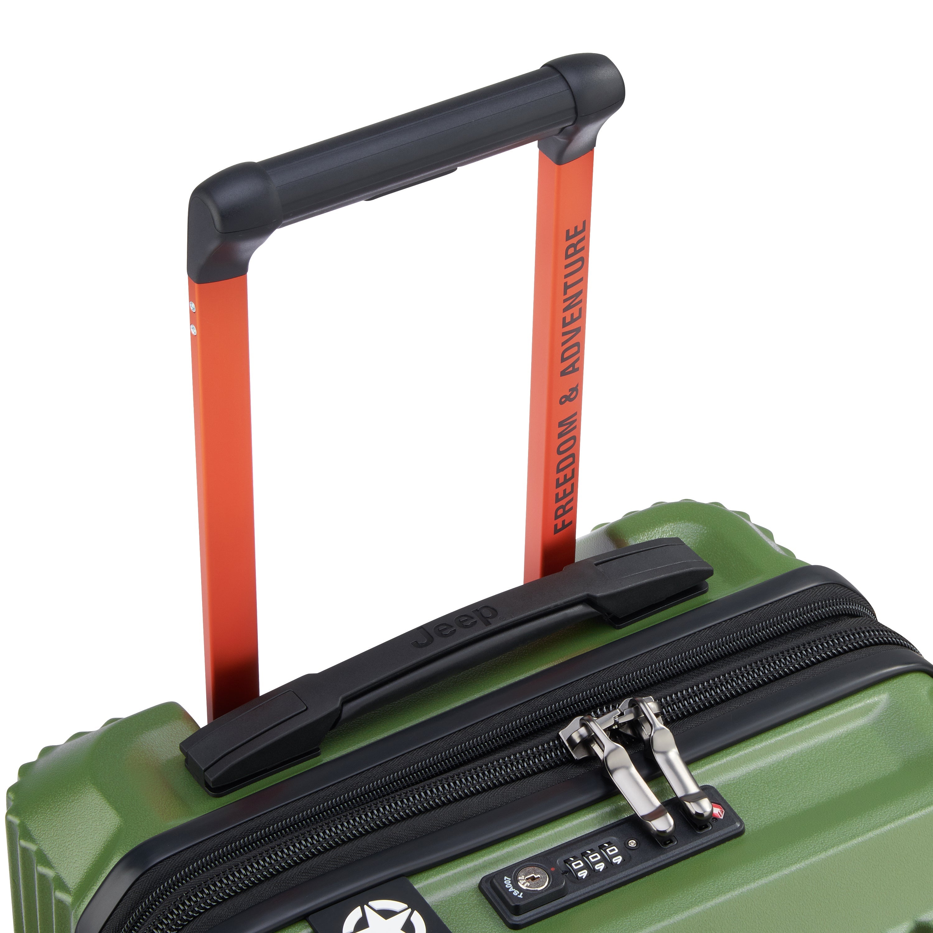 JH001A | 23-Inch Expandable Carry-On Suitcase, Green