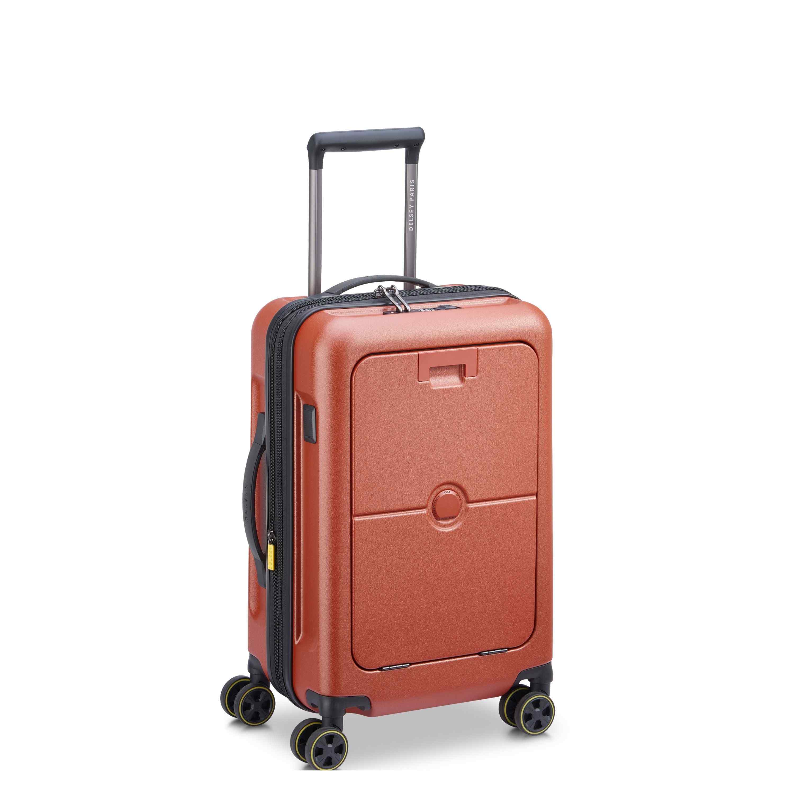 TURENNE 2.0 | 22-Inch Front Pocket Carry-On Suitcase, Brick