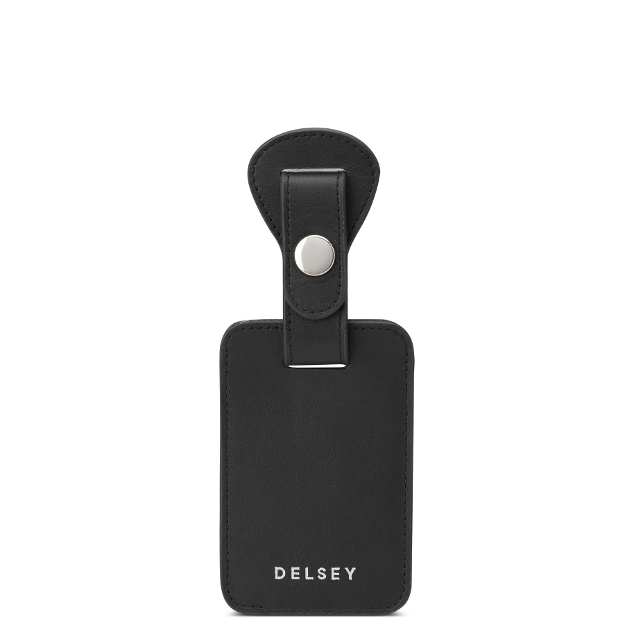 LE CUIR LISSE | Leather Luggage Tag, Black