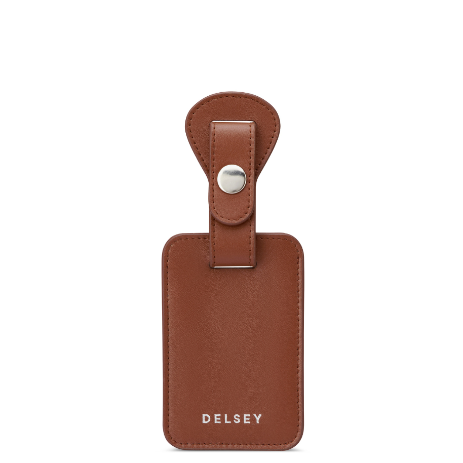 LE CUIR LISSE | Leather Luggage Tag, Cognac