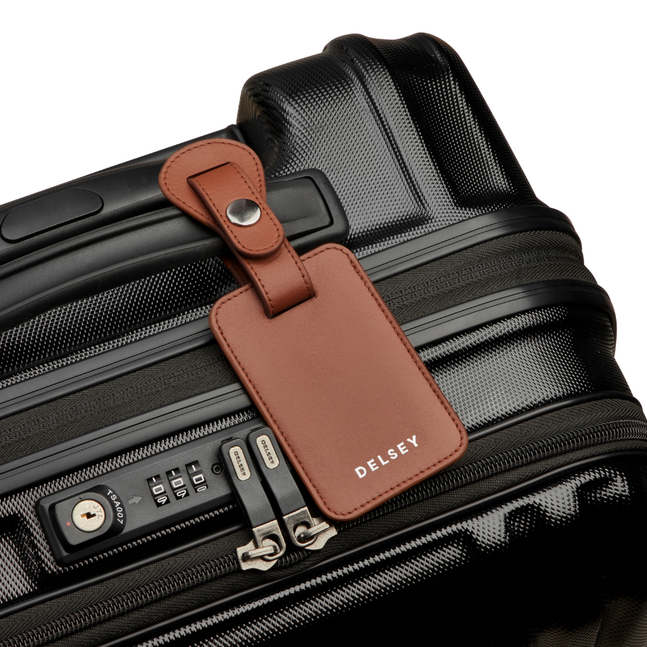 LE CUIR LISSE | Leather Luggage Tag, Cognac