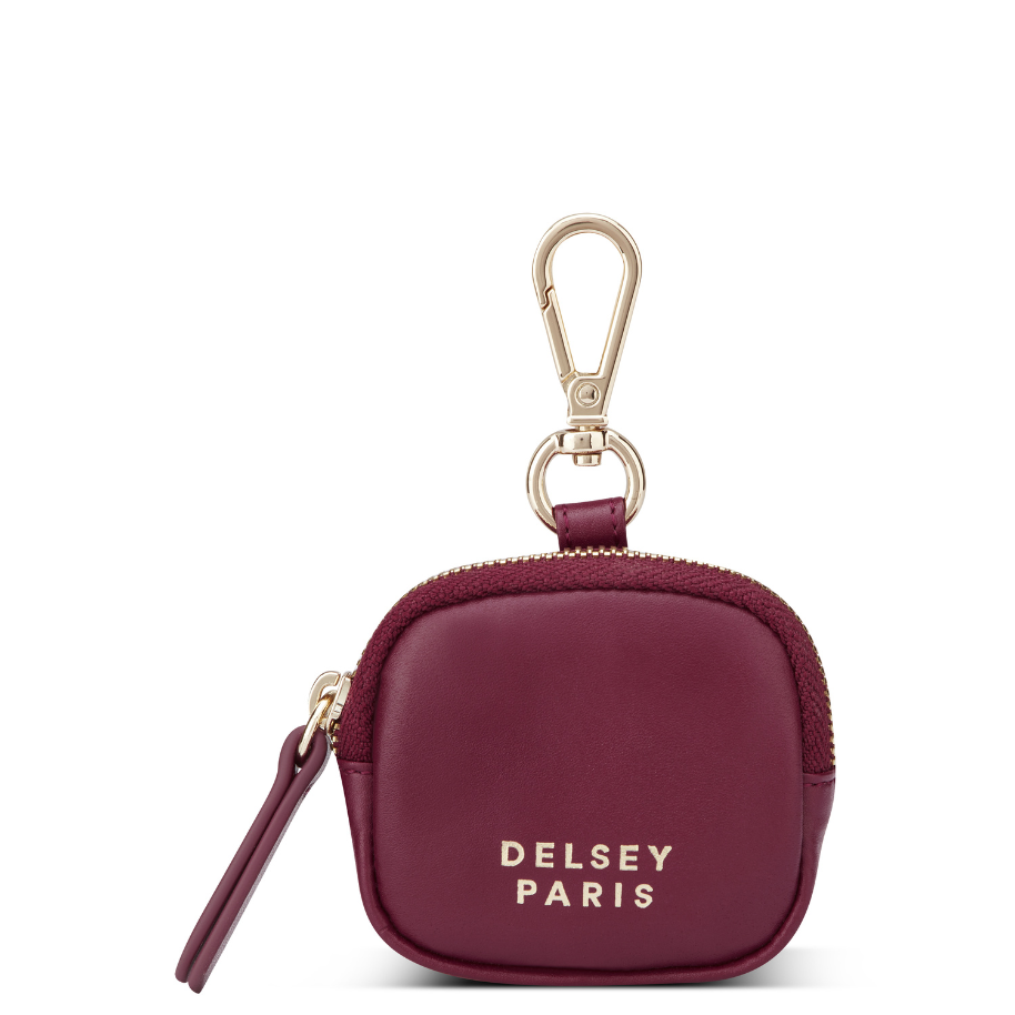 LE CUIR LISSE | Leather Earphone Case, Burgundy