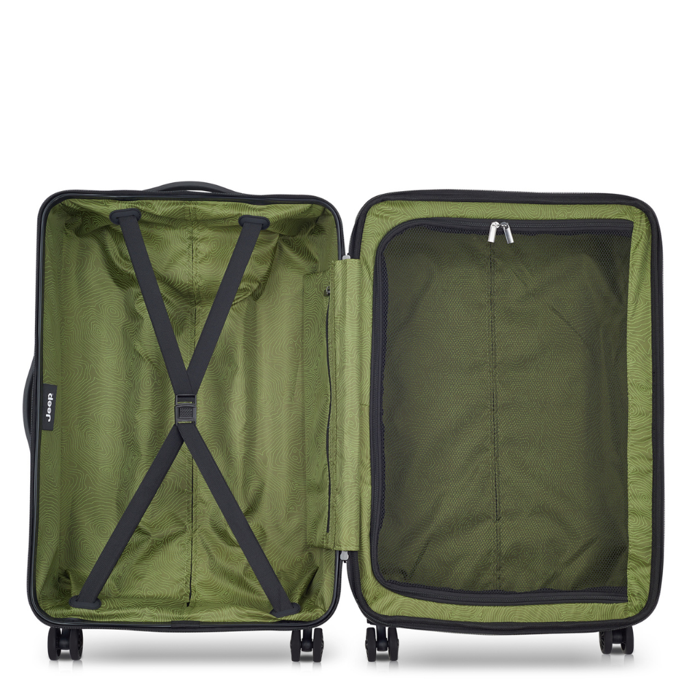 JH004C | 27-Inch Expandable Check-In Suitcase, Black