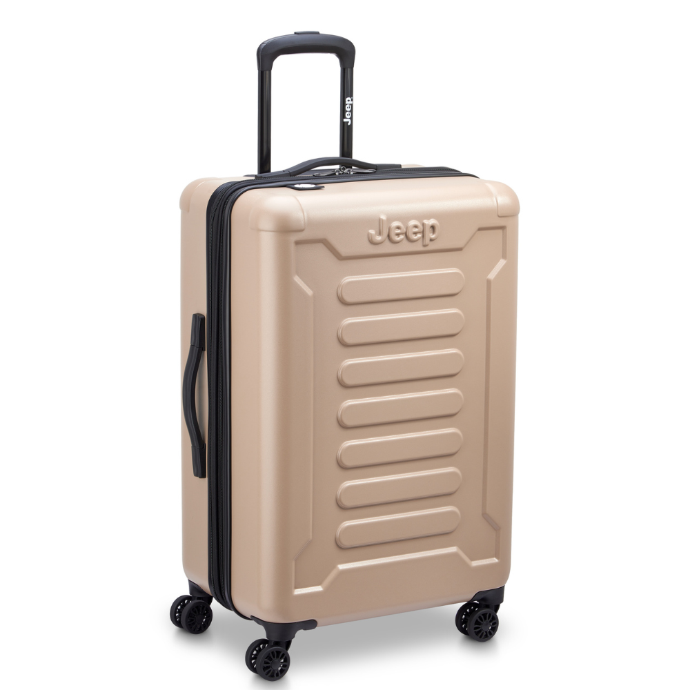 JH004C | 27-Inch Expandable Check-In Suitcase, Beige
