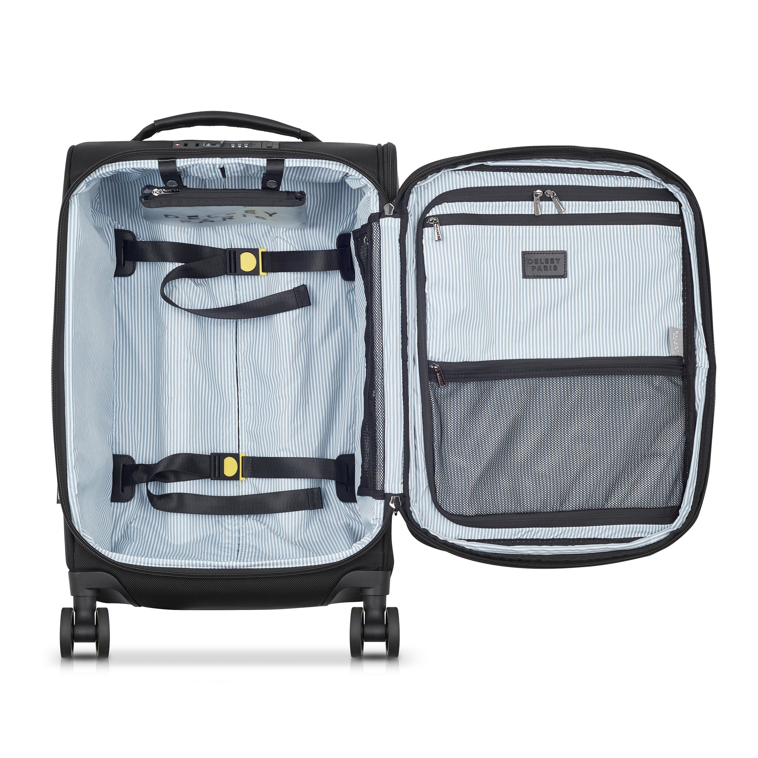 WAGRAM| Valise Cabine Extensible 58 CM NOIR