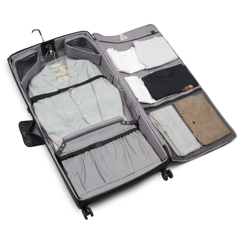Delsey Paris Helium DLX rolling garment bag features