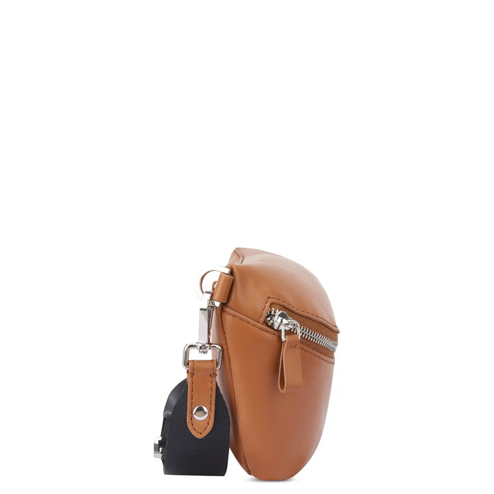 ★TOUT Y EST★ Waist bag Jura VALLEY TAUPE KLABS39VTBL ROOTS Taupe Brown Leather Vintage Waist Bag Belt Bag Fanny