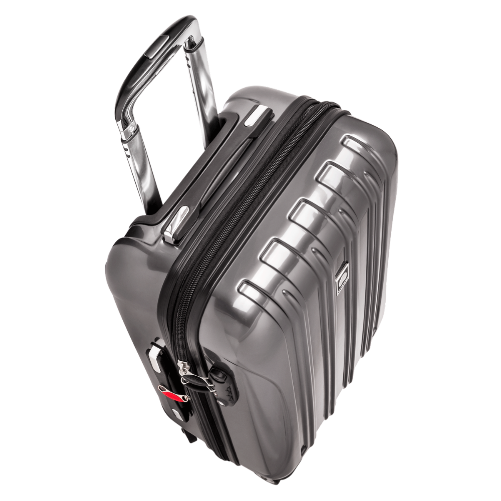 HELIUM AERO | 23-Inch Expandable Carry-On Suitcase, Steel grey