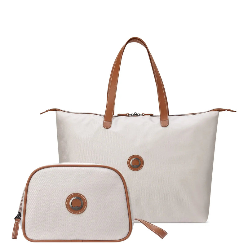 Chatelet Air 2.0: Tote Bag & Toiletry Bag Travel Set, Angora | Delsey Paris,