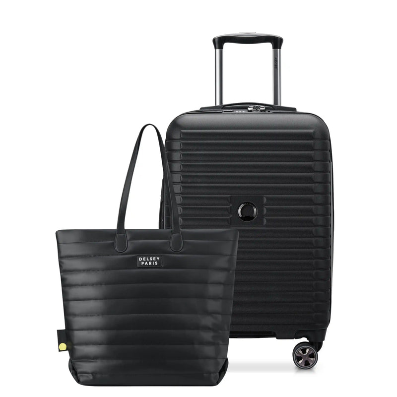 Cruise 3.0: 2-piece Tote & Carry-on Luggage Set, Black | Delsey Cruise 3.0: 2-piece Tote & Carry-on Luggage Set, Black | Delsey